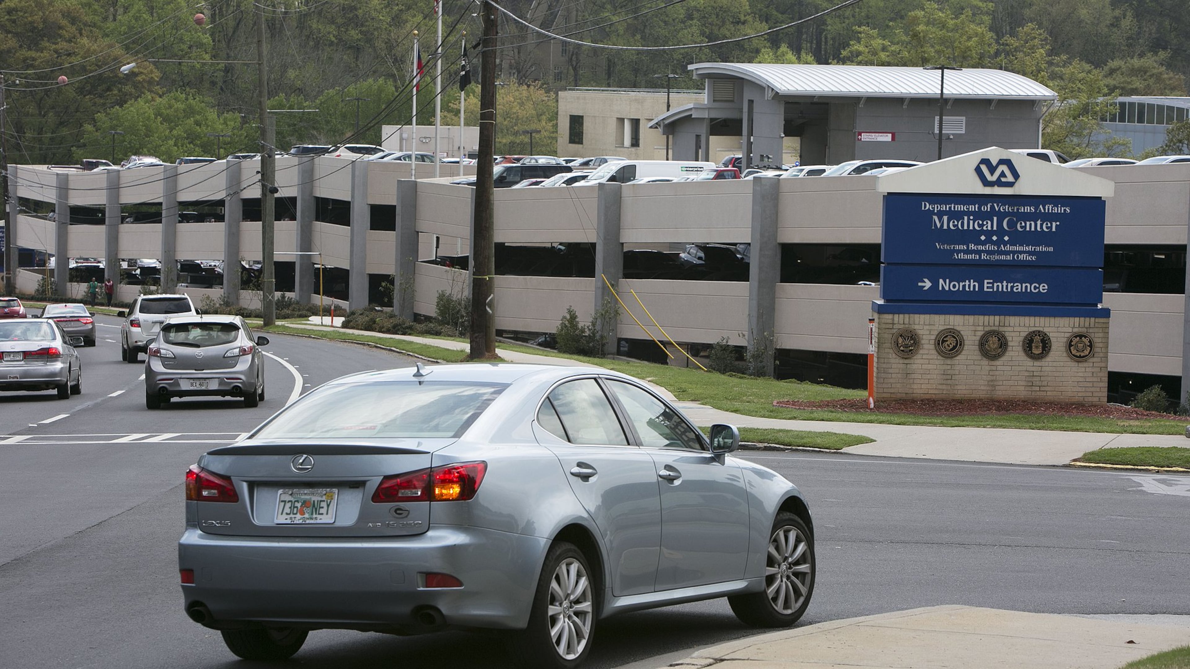 State inspectors found hazardous waste inside an Atlanta VA Medical Center parking garage. It was piled from floor to ceiling inside a portable building installed on the ground floor. FILE PHOTO