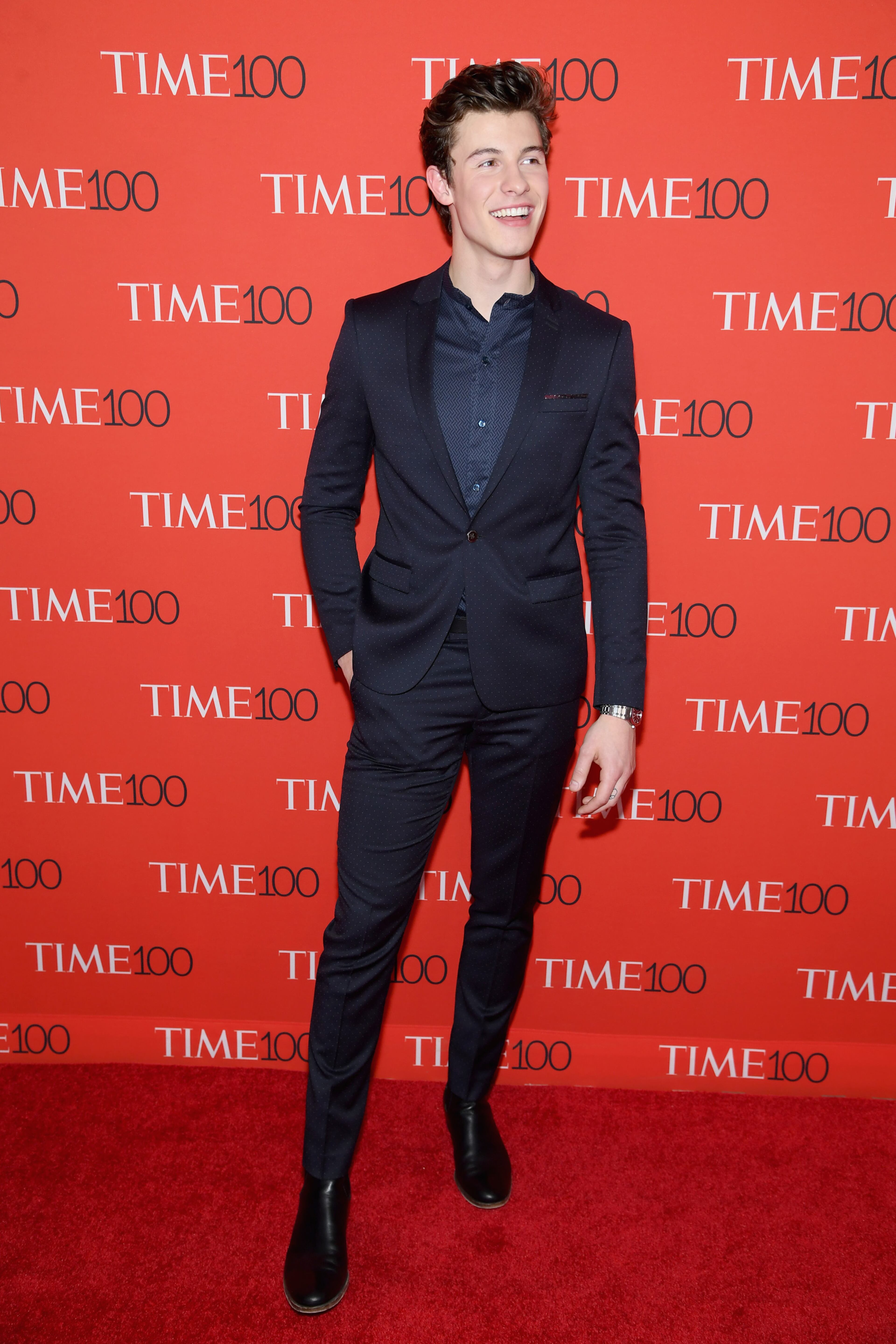 NEW YORK, NY - APRIL 24: Musician Shawn Mendes attends the 2018 Time 100 Gala at Jazz at Lincoln Center on April 24, 2018 in New York City. (Photo by Dimitrios Kambouris/Getty Images for Time)