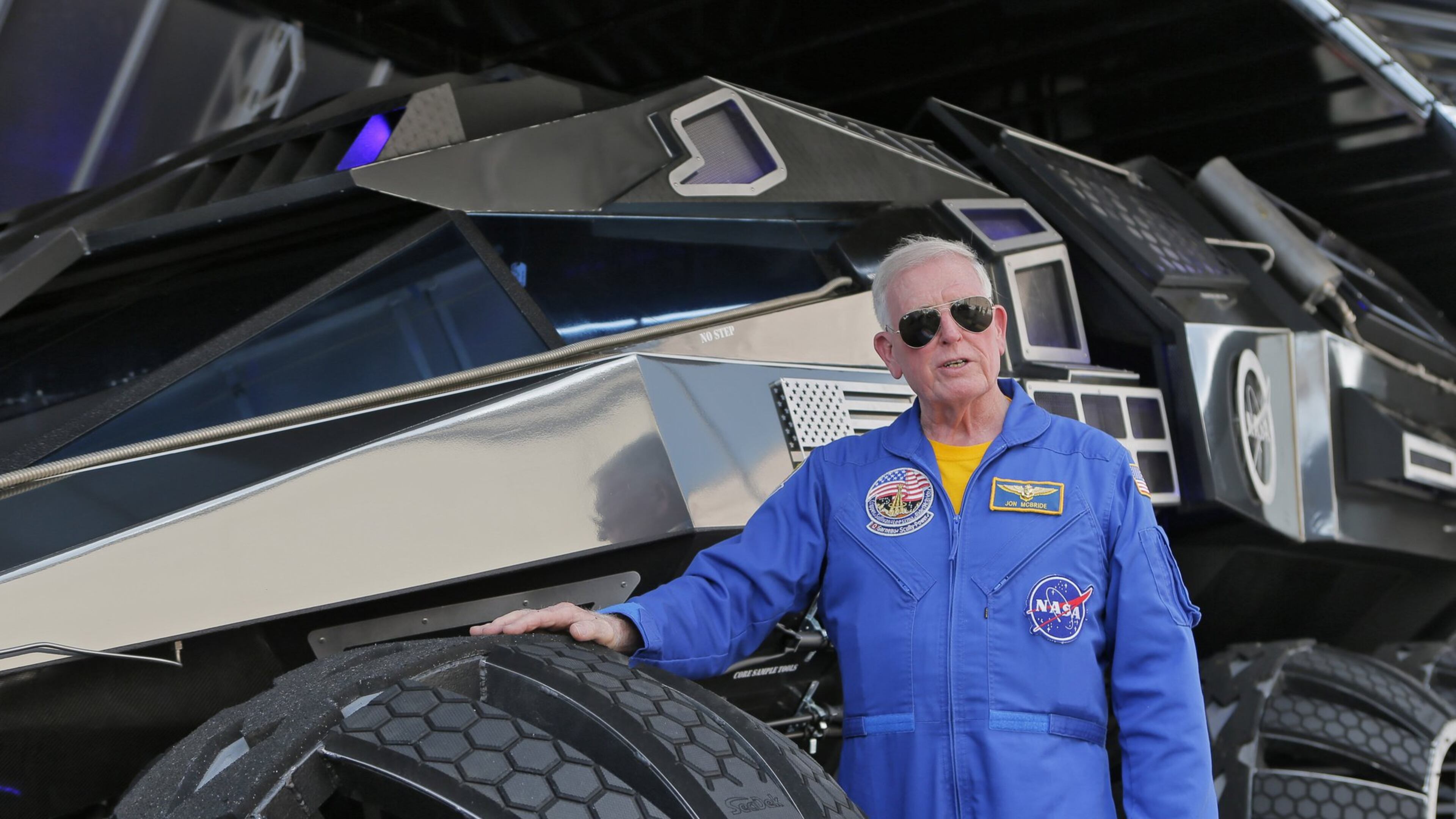 Astronaut Jon McBride was on hand to share his insight on space travel and Mars exploration Thursday at The Battery Atlanta adjacent to SunTrust Park. The Mars rover, a concept vehicle from Kennedy Space Center, was on display there. The event kicks off an East Coast tour. BOB ANDRES / BANDRES@AJC.COM