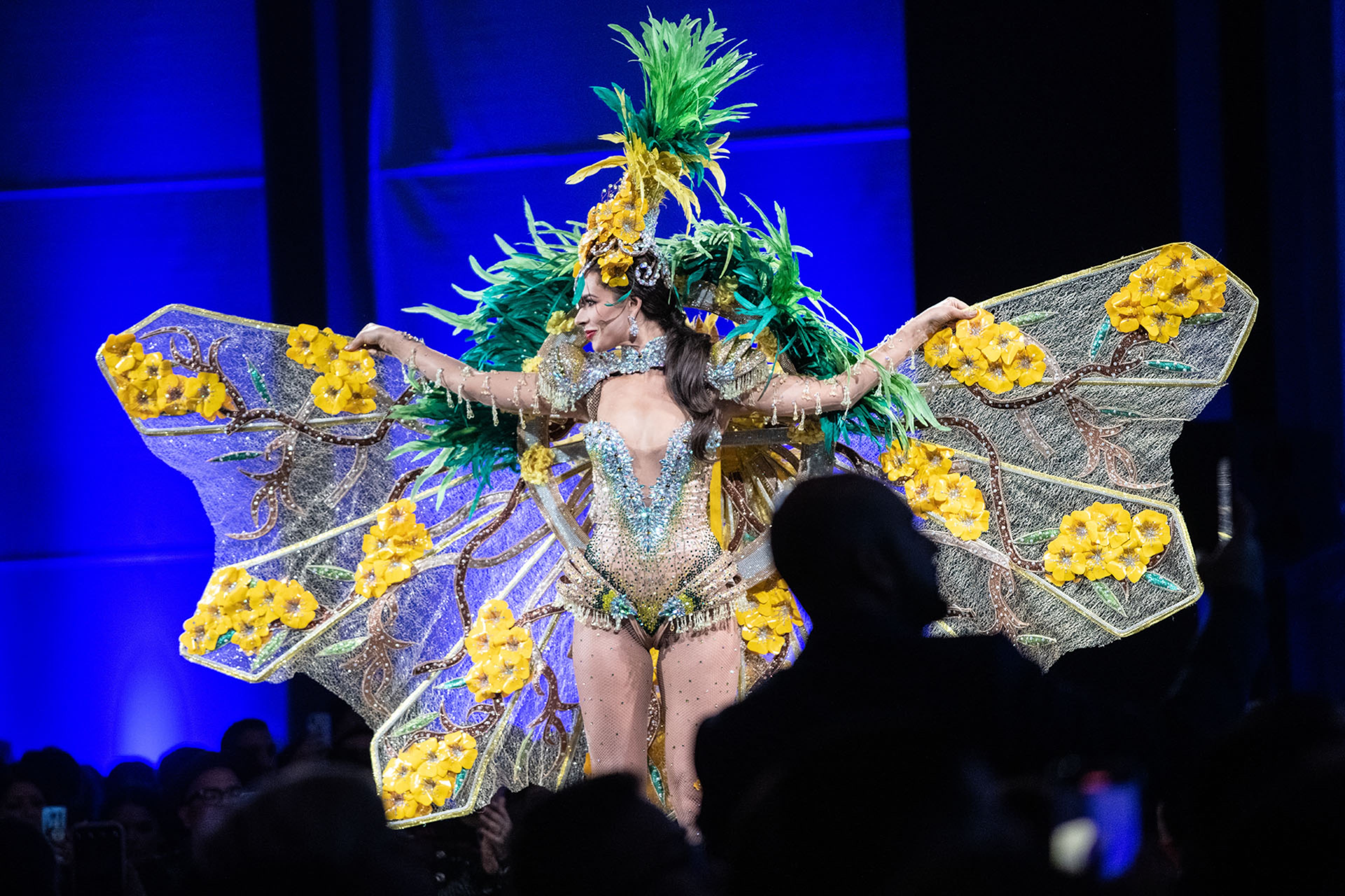 120619 ATLANTAâ Miss Venezuela Thalia Olvino showcases her costume that represents her country at the Miss Universe Pageant National Costume Show in Atlanta, Ga Friday, Dec. 6, 2019.
PHOTO BY ELISSA BENZIE