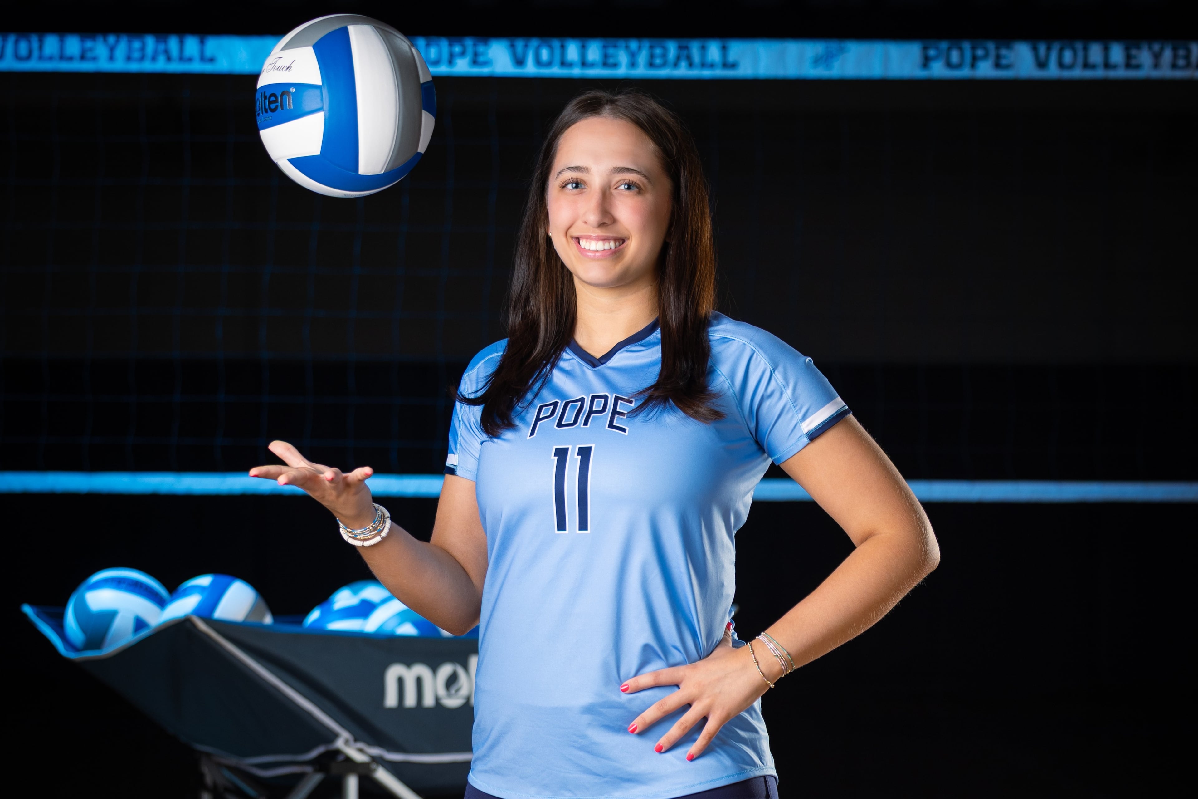 Pope senior Jahan Lalli will continue her volleyball career at Rhode Island. (Jay Boatwright)