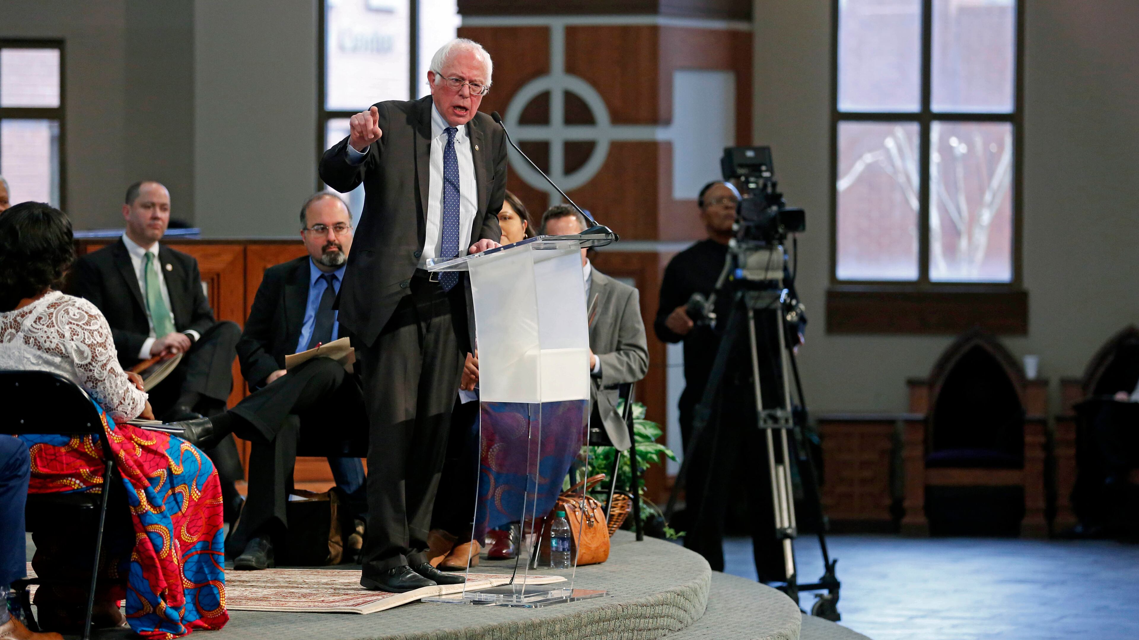 January 16, 2017 - Atlanta, Ga: Senator Bernie Sanders speaks during the 49th annual Martin Luther King Jr. Commemorative Service at Ebenezer Baptist Church Monday, January 16, 2017, in Atlanta, Ga. PHOTO / JASON GETZ