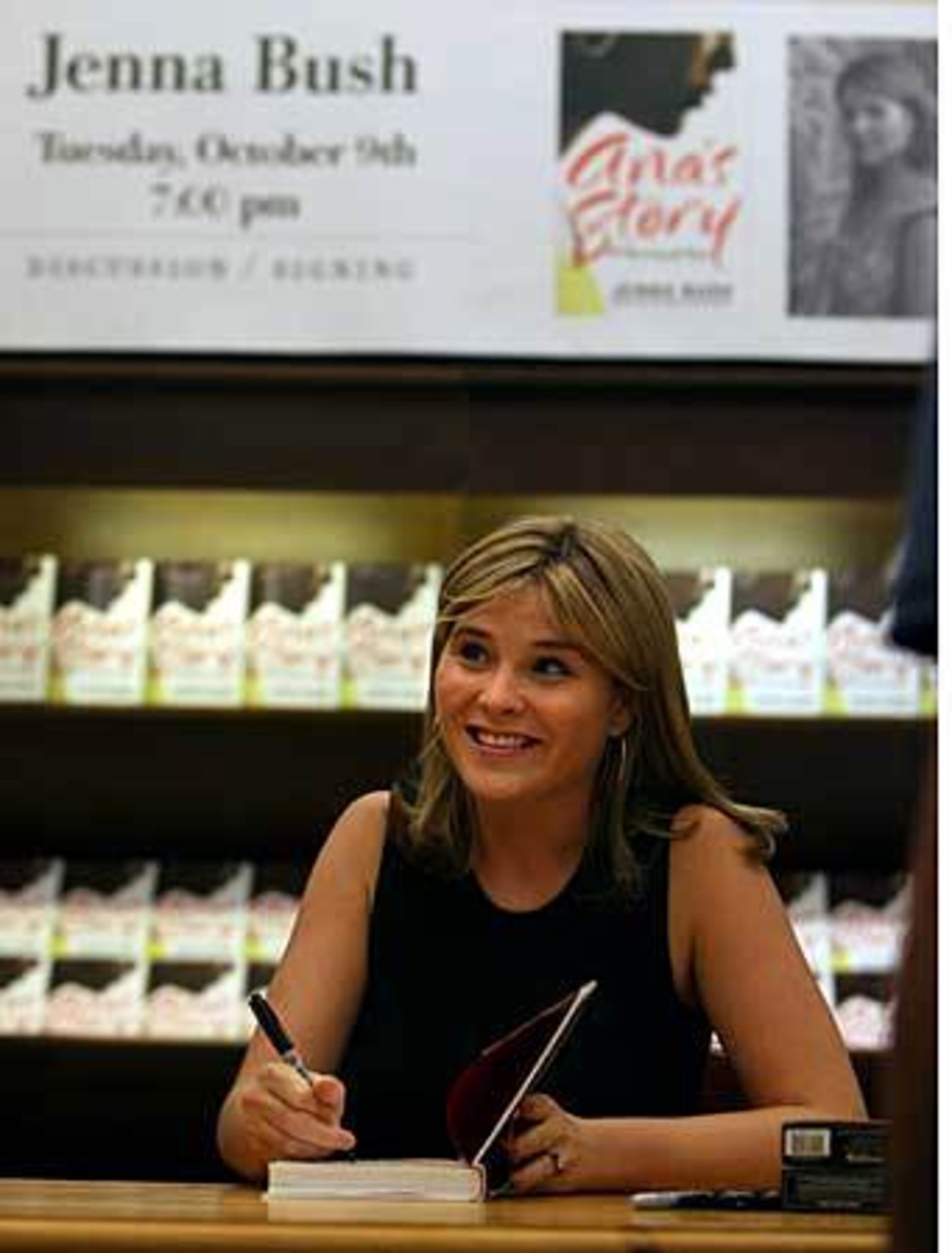 Besides signing autographs, Jenna Bush took time to read four short chapters from her book to the audience.