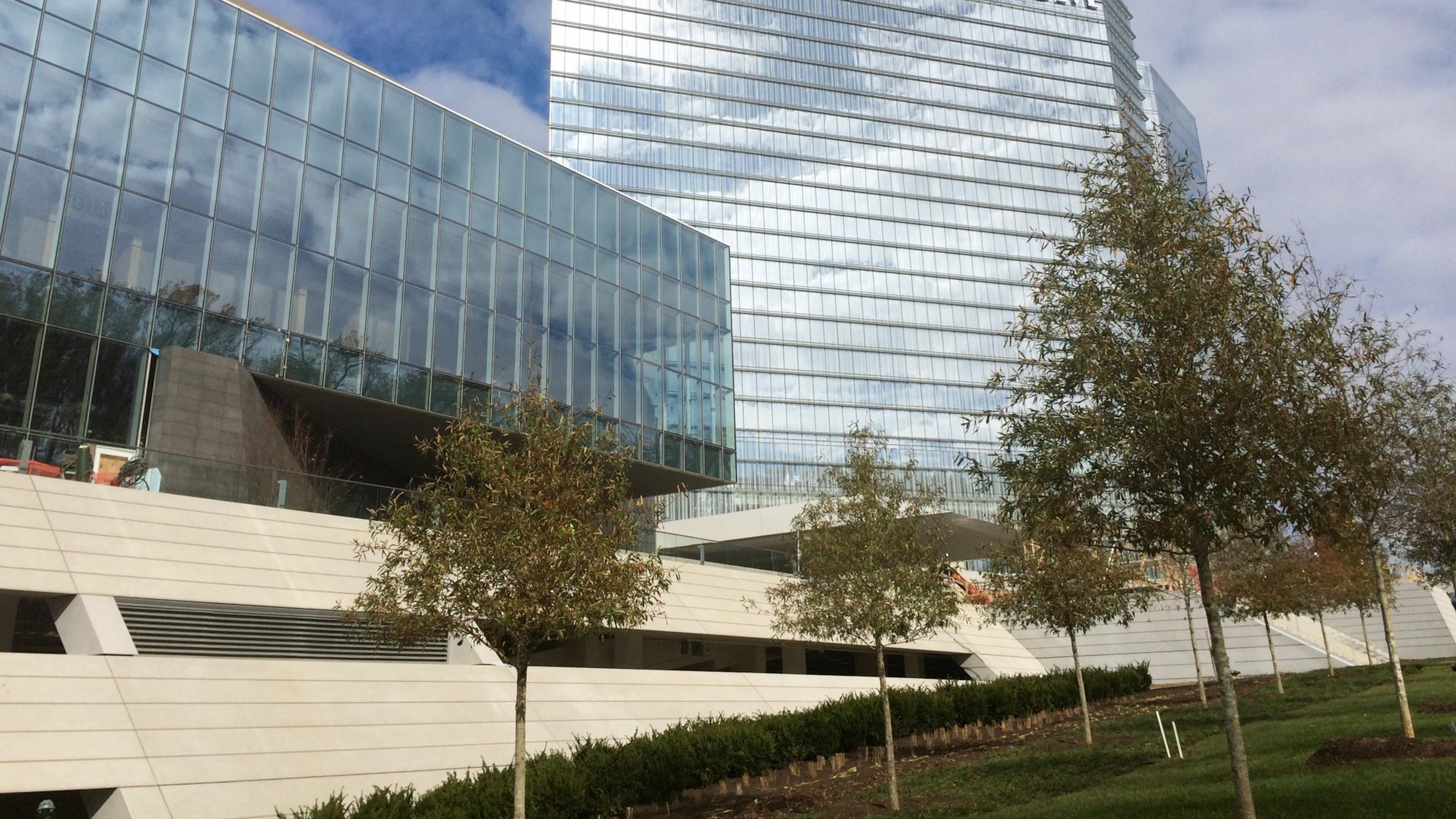 The MGM National Harbor resort in Oxon Hill, Md., just outside of Washington, D.C., is seen as a model for what MGM Resorts International could build in Georgia if Las Vegas-style gambling is legalized in the state. The $1.4 billion complex includes a 308-room hotel, 12 eateries, a 125,000-square-foot casino floor, retail and a 3,000-seat theater. The resort opens in December 2016. J. Scott Trubey/strubey@ajc.com