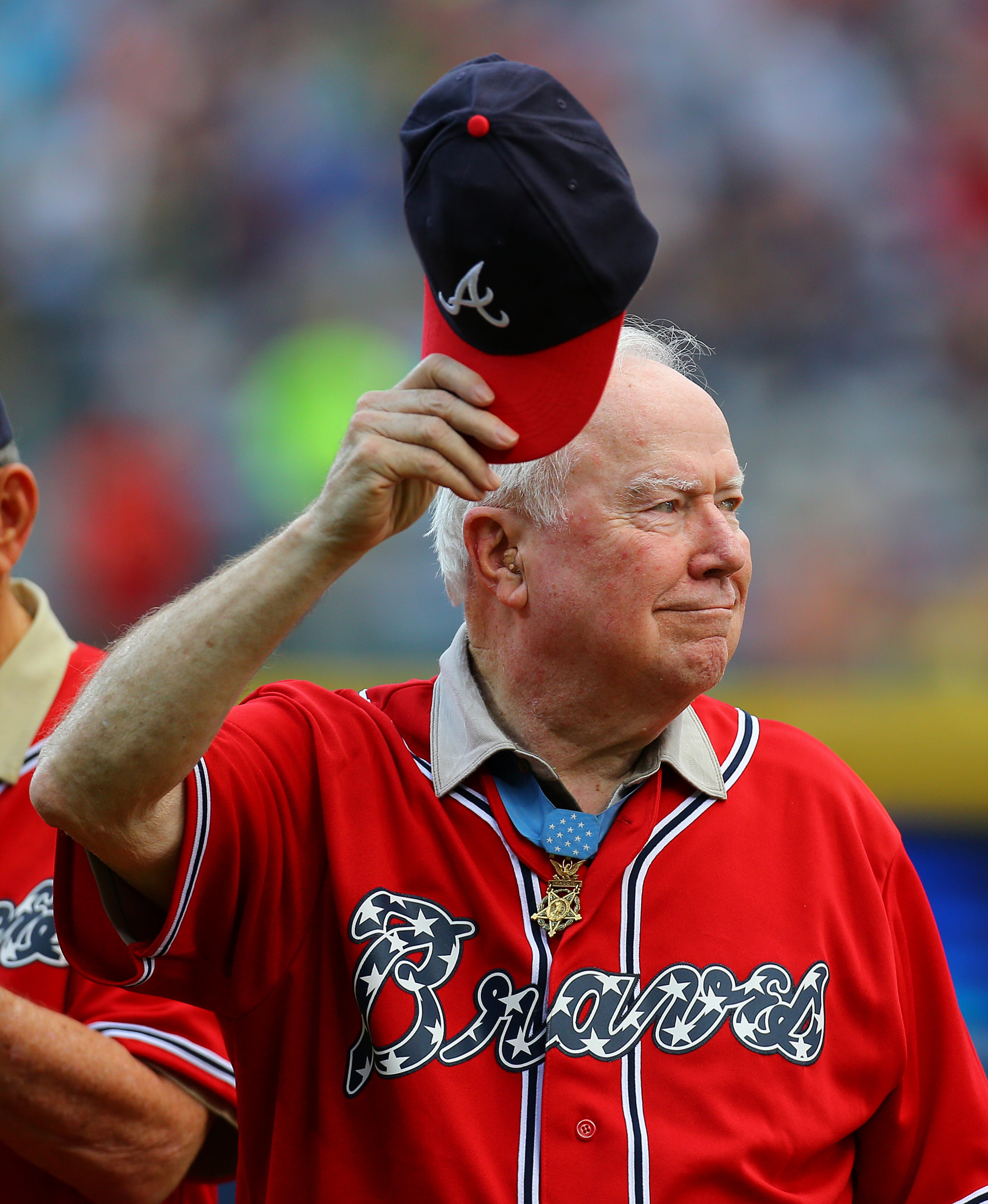 Army Col. Bruce Crandall distinguished himself during the Vietnam War. His flight of 16 helicopters were lifting troops for a search-and-destroy mission. As he landed to drop off troops on his fifth lift, his unarmed helicopter came under such intense fire that the ground commander ordered the second flight to abort their mission. Crandall decided to "adjust his base of operations in order to deliver ammunition and evacuate wounded soldiers," according to his citation. He led two aircraft to Landing Zone X-ray and supervised the loading of seriously wounded soldiers aboard his aircraft. That day he completed 22 flights, most under intense enemy fire. His actions were portrayed in the Mel Gibson movie, "We were soldiers." CURTIS COMPTON / CCOMPTON@AJC.COM