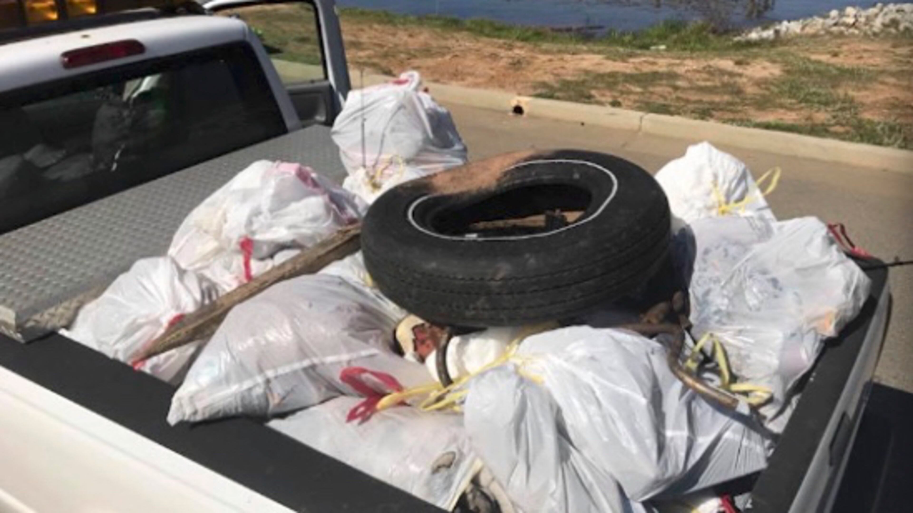 Fayette County’s Water Guardians volunteers do annual cleanups of local lakes. Courtesy Fayette Water Guardians