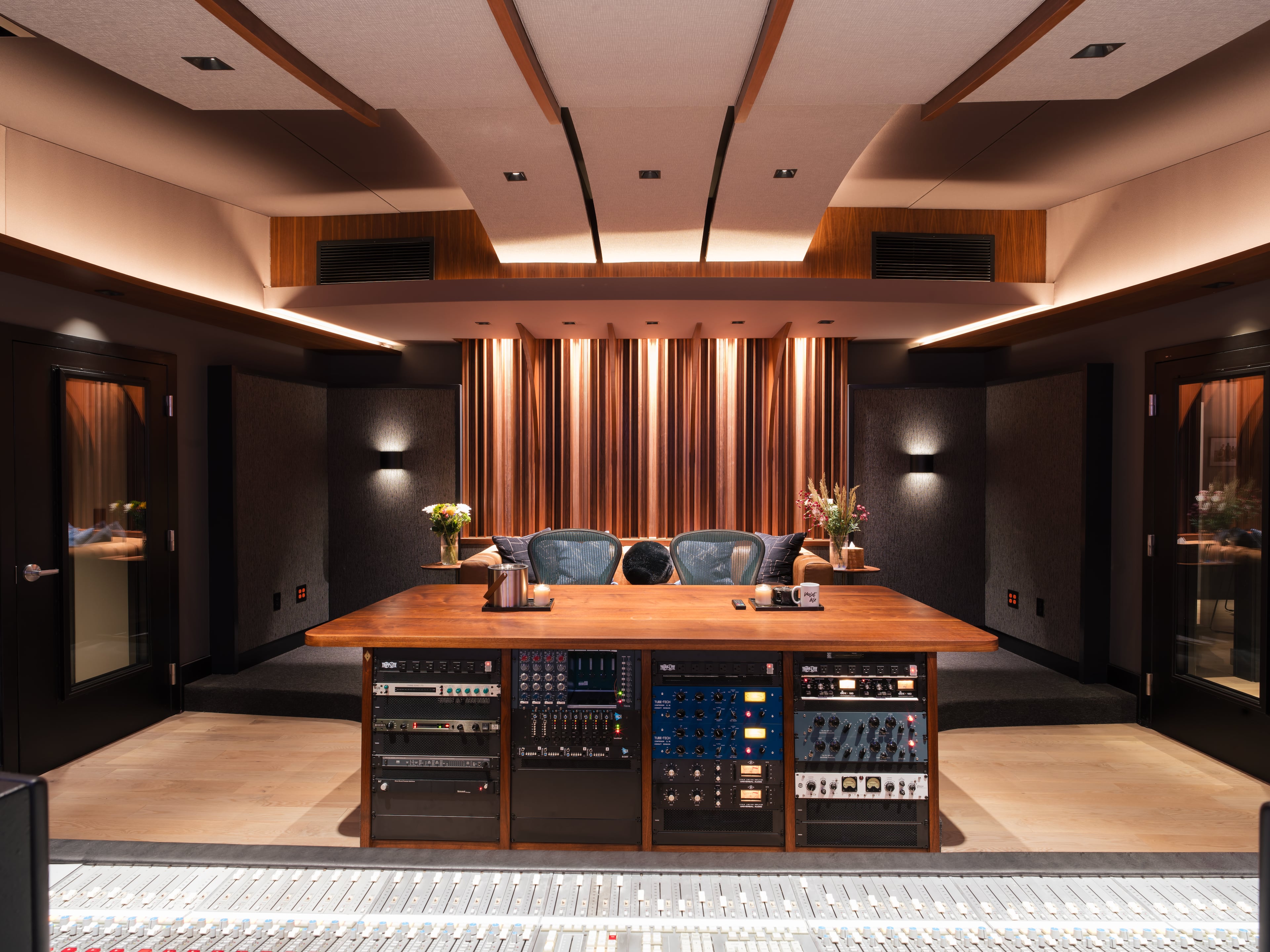 Cardi B, Davido and Ari Lennox are among the many artists who've recorded at west Midtown's Violet Isle, which features a 460-square-foot control room. (Courtesy of Violet Isle Studios)