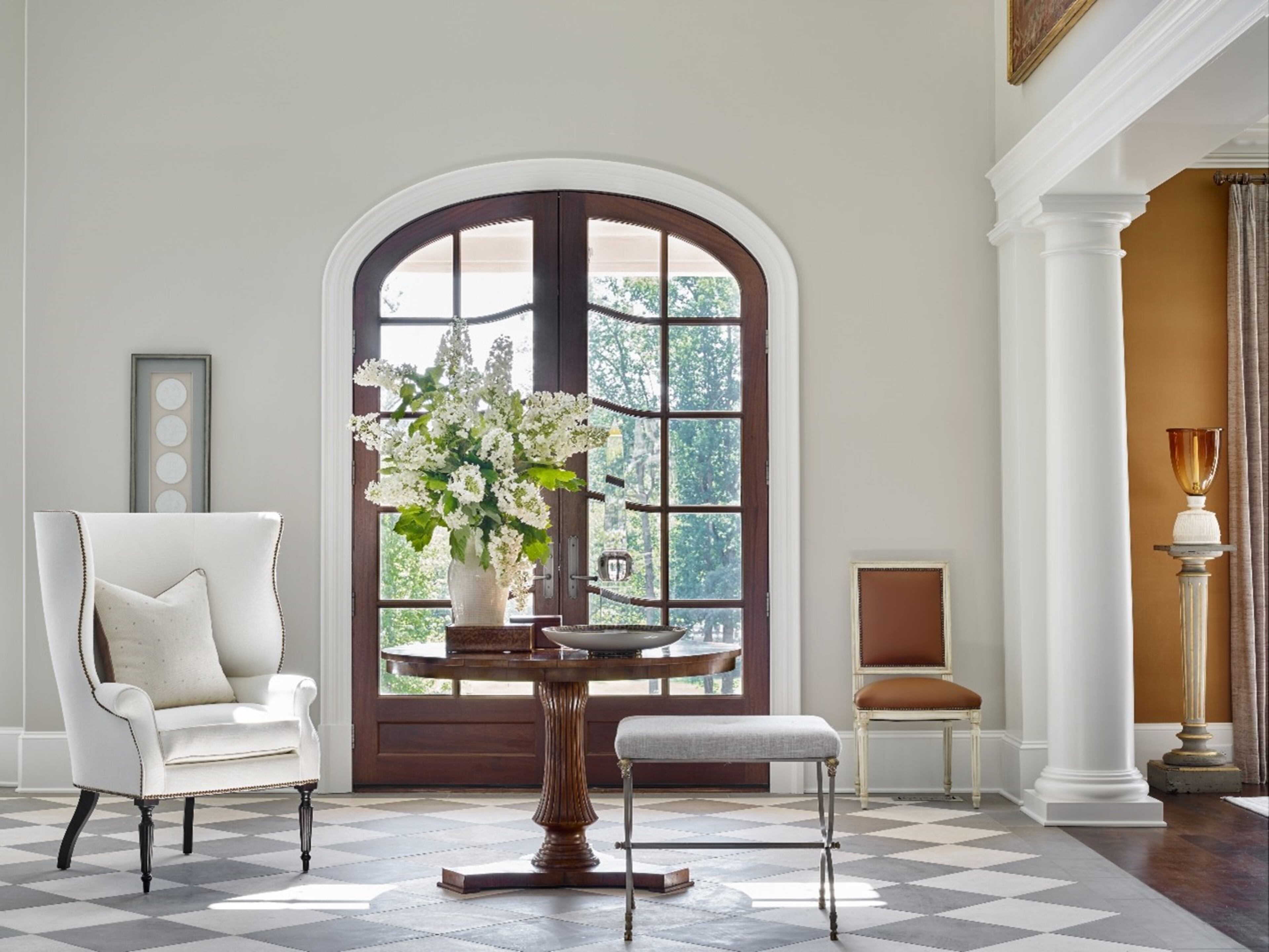 "While the exterior and doorway conveyed an image, once inside visitors can get a feeling for the owners’ real personality. Are they relaxed or more formal? Is their style cozy or minimalist?" - Karen Ferguson of Harrison Design