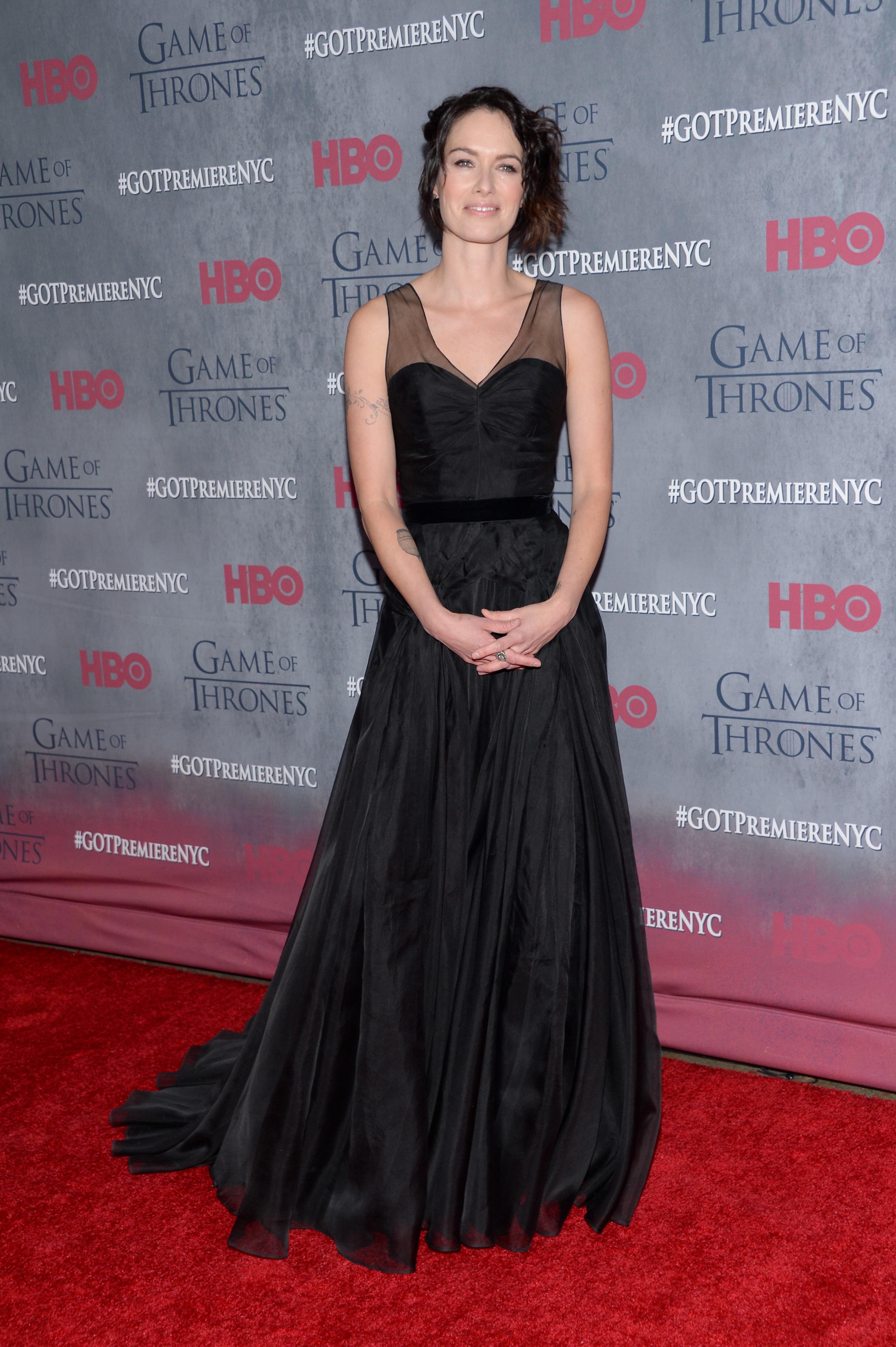 Actress Lena Headey attends HBO's "Game of Thrones" fourth season premiere at Avery Fisher Hall on Tuesday, March 18, 2014 in New York. (Photo by Evan Agostini/Invision/AP)