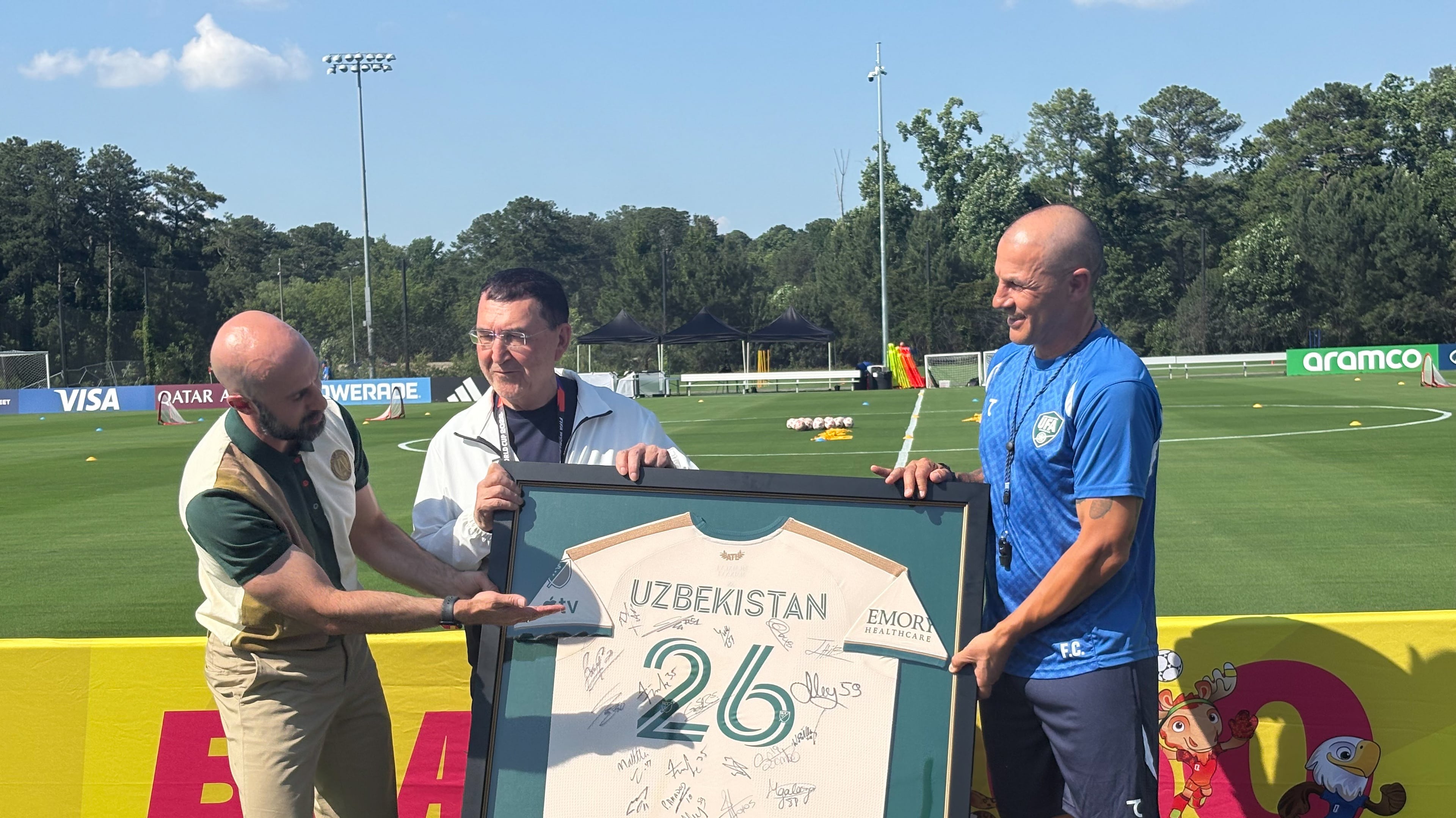 Atlanta United welcomed the Uzbekistan national team on Wednesday afternoon. (Amna Subhan/AJC)