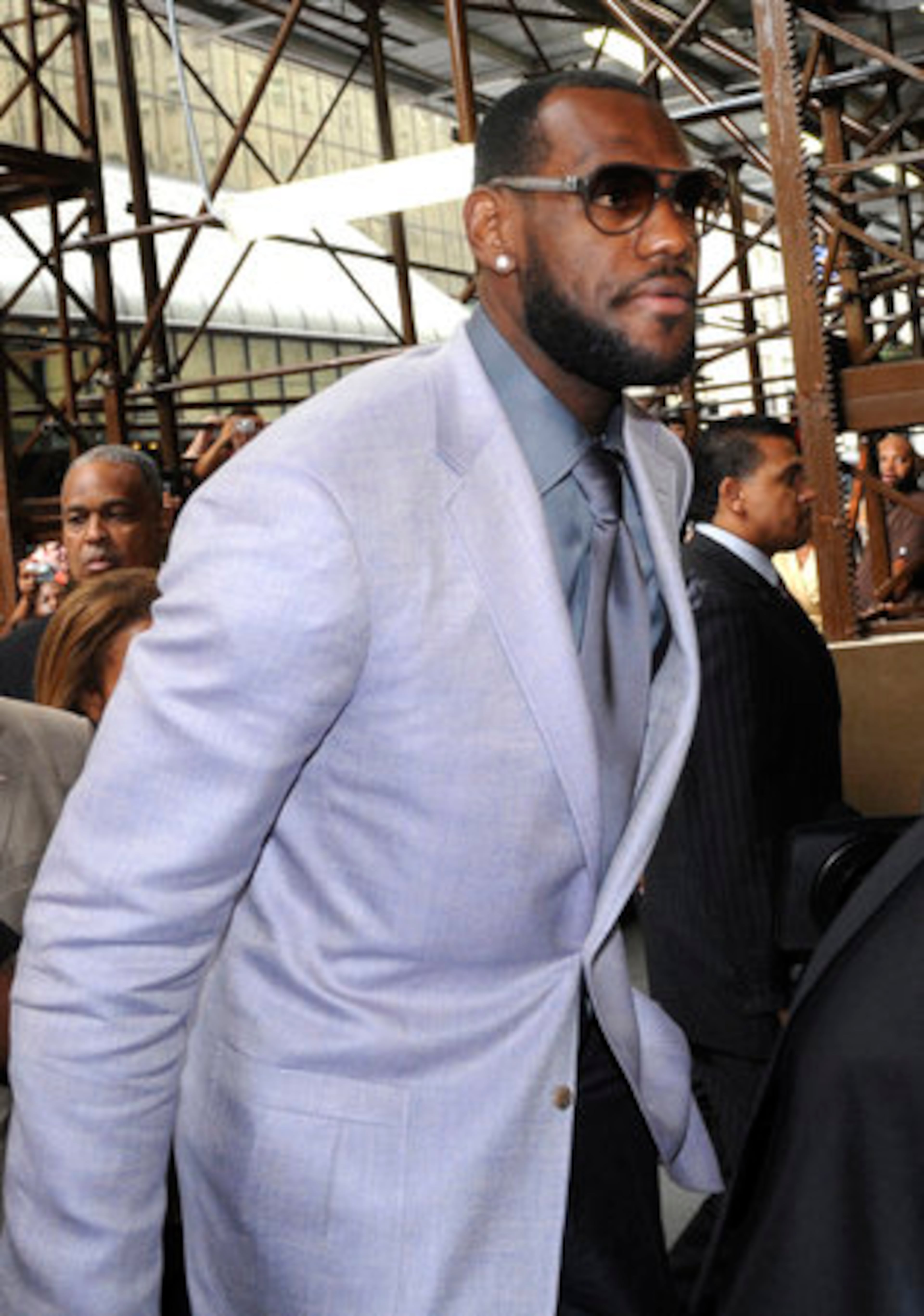 Also attending the wedding was LeBron James.