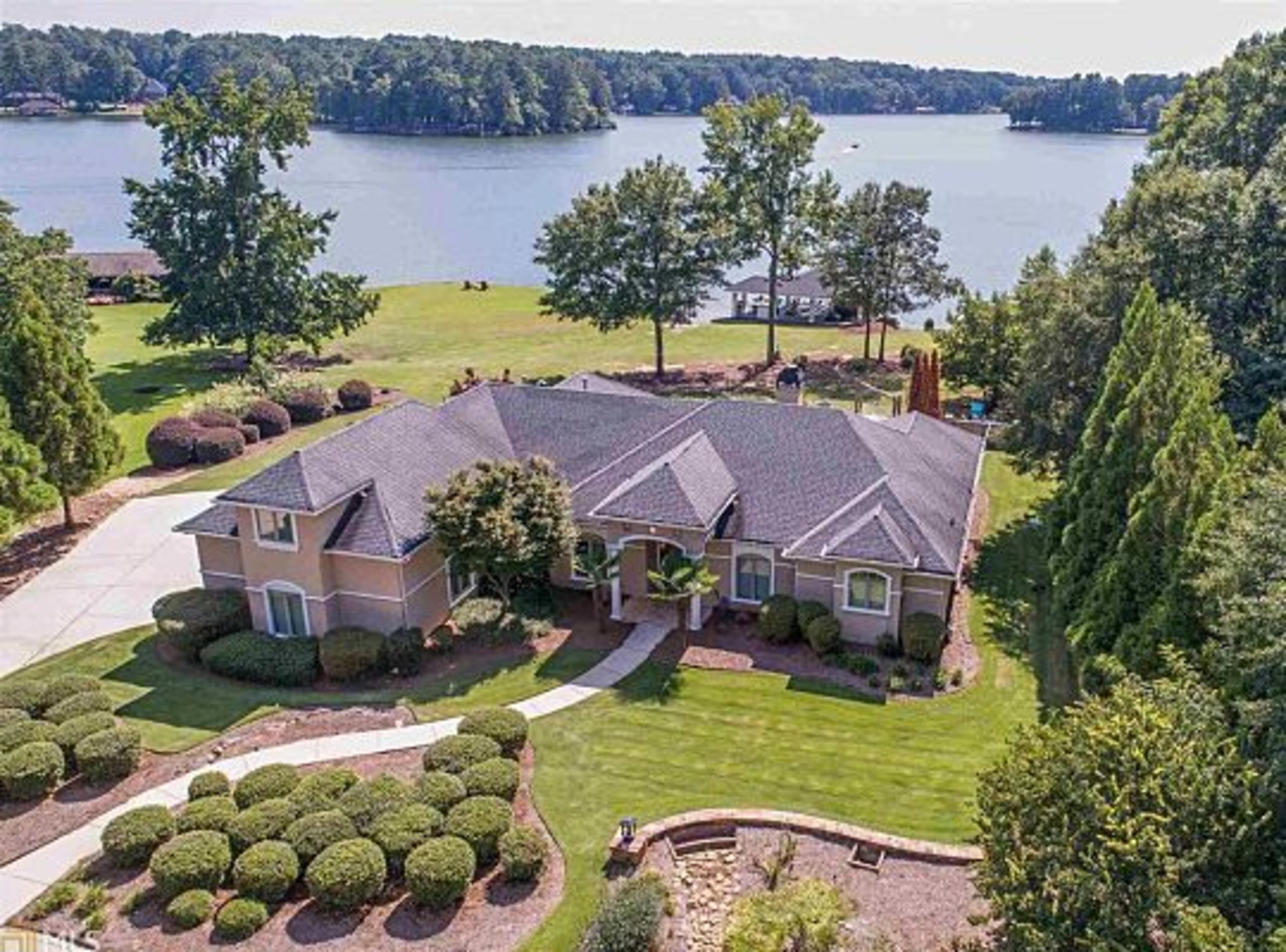 This $975,000 property in Clayton County, Georgia comes with a two-slip boat dock, 1.7 acres and a waterfront view of Lake Spivey.