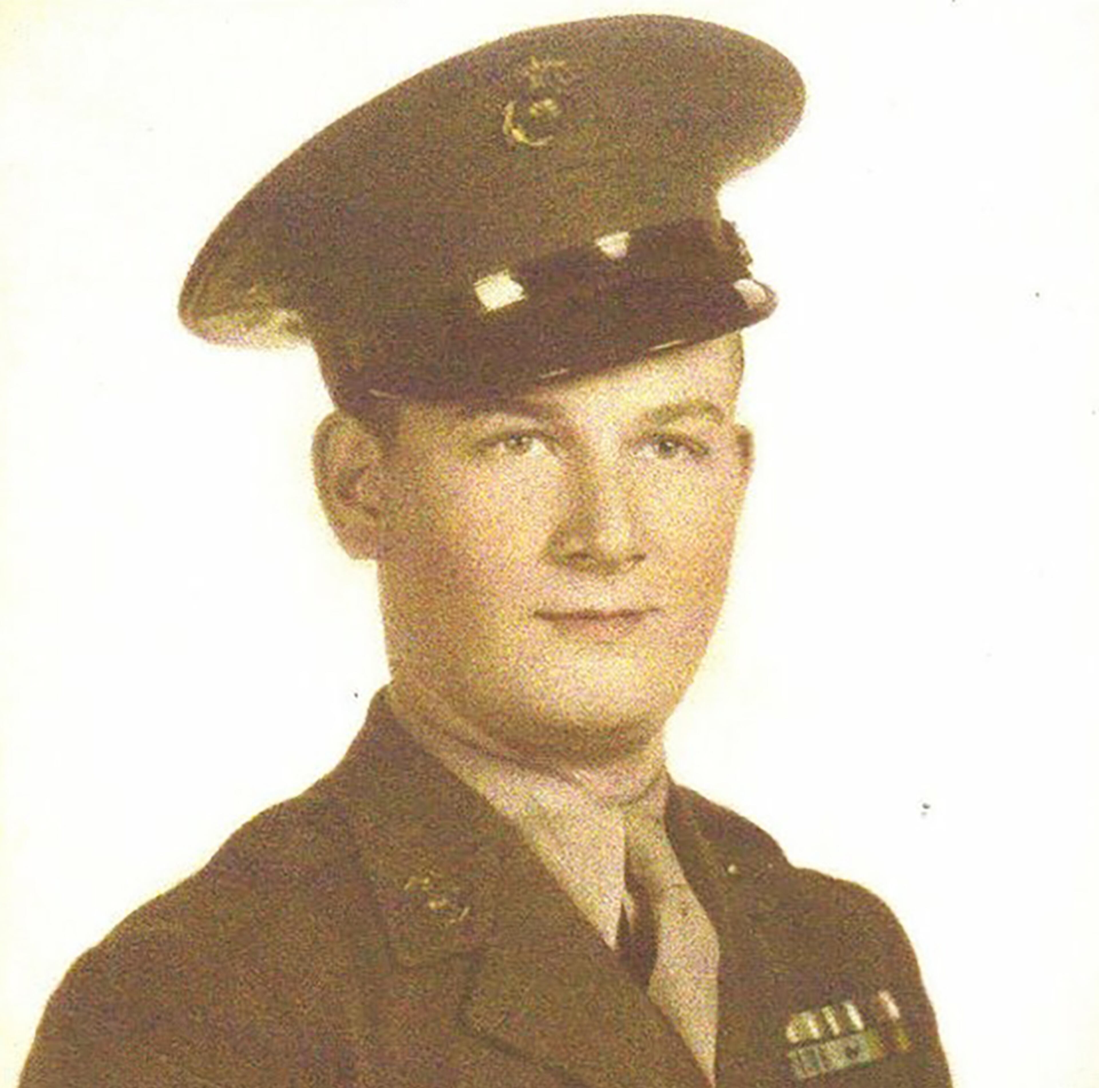 Henton E. Howard was a gunnery sergeant in the Marines. He quit high school at age 15 with his parents' permission so he could enlist, and turned 16 in a foxhole on Guadalcanal. Mr. Howard served in the Pacific theater, with landings on Iwo Jima, Guam, Guadalcanal, Mariannas and others. He was a certified sharpshooter, and received a Purple Heart, Bronze Star and Silver Star. Mr. Howard died in 2009 and is buried in Georgia National Cemetery. Photo submitted by his daughter, Tara Landry.