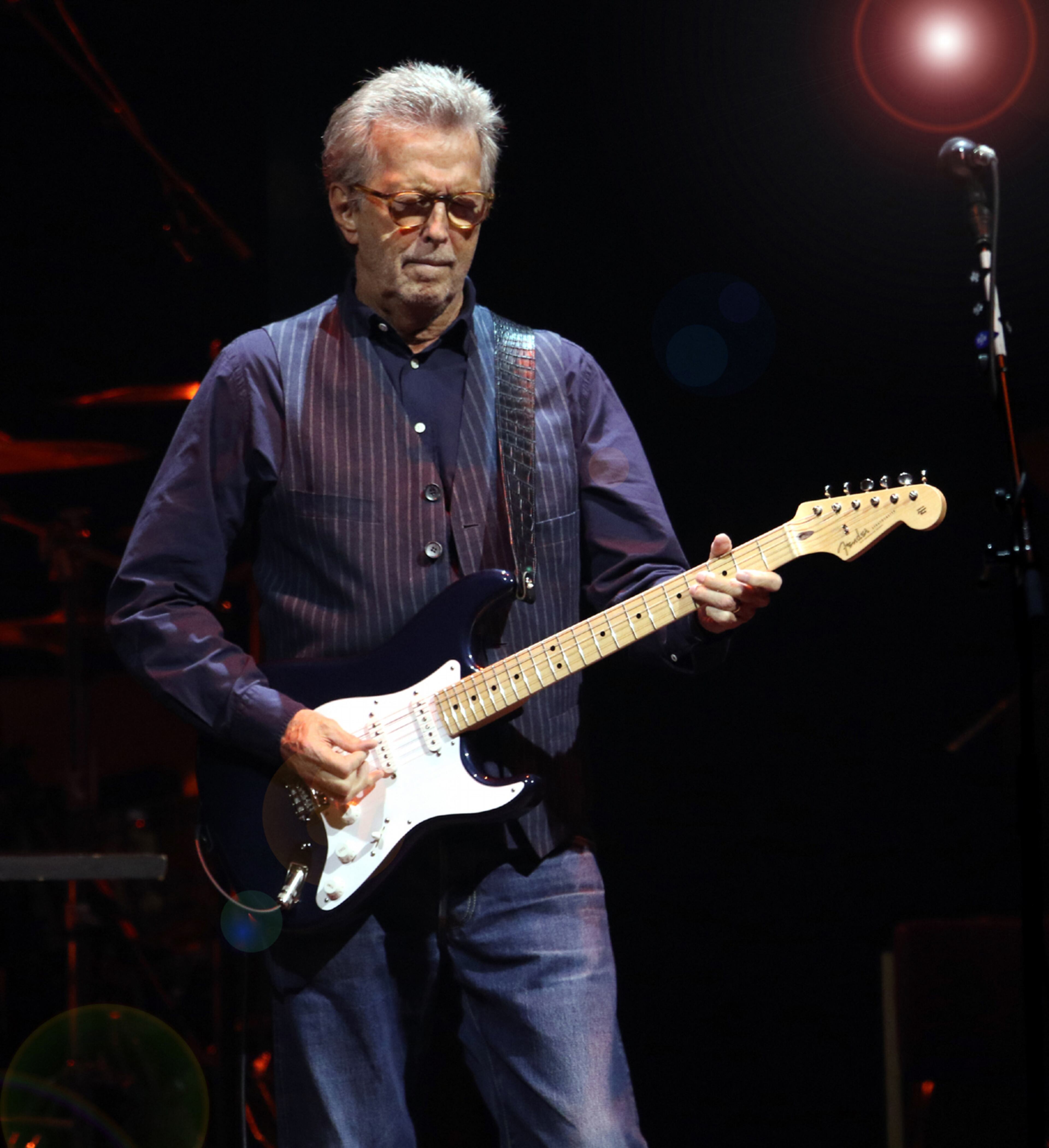 The legendary Eric Clapton rocked the sold out Gas South Arena Thursday, September 23, 2021. His band is a who's who of the best session players in rock: guitarist Doyle Bramhall II, organist Paul Carrack, bassist Nathan East, drummers Sonny Emory and Steve Gadd, keyboardist Chris Stainton, and backup singers Sharon White and Katie Kissoon. Jimmie Vaughan was the opening act.
Robb Cohen for the Atlanta Journal-Constitution
