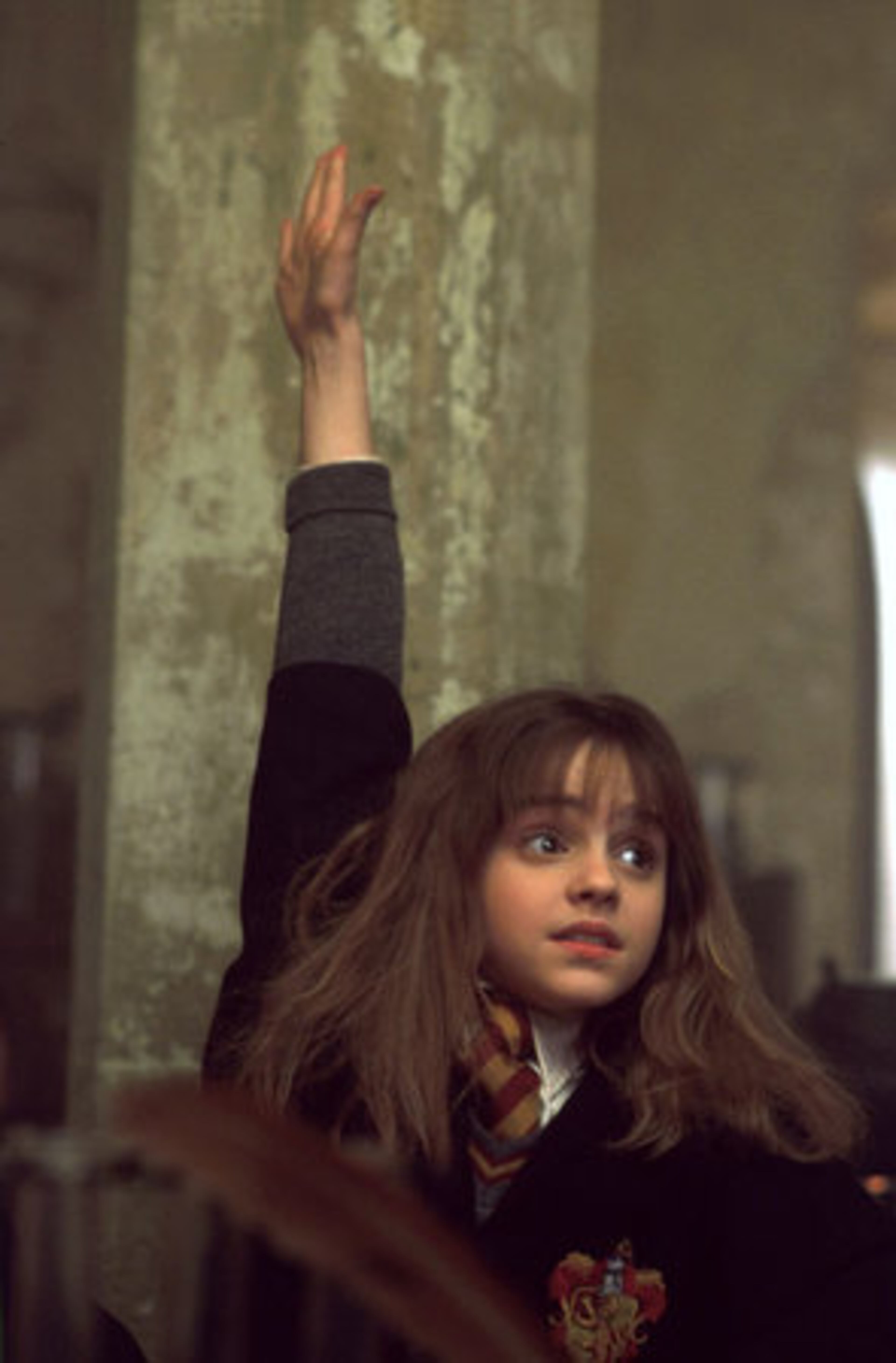 THEN: Emma Watson was 10 years old when the first Harry Potter film hit theaters. The cute kid competed against thousands of other children to play the role of Hermione Granger. WARNER BROS.