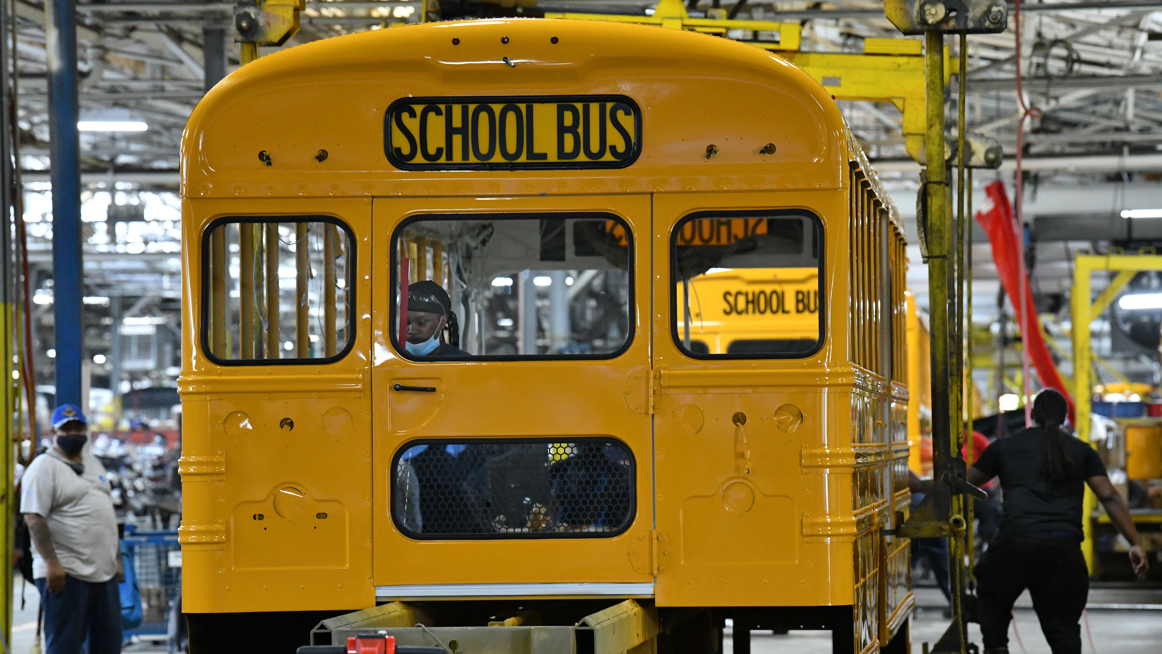 Iconic bus maker Blue Bird was voted coolest thing made in Georgia. (Hyosub Shin/AJC)