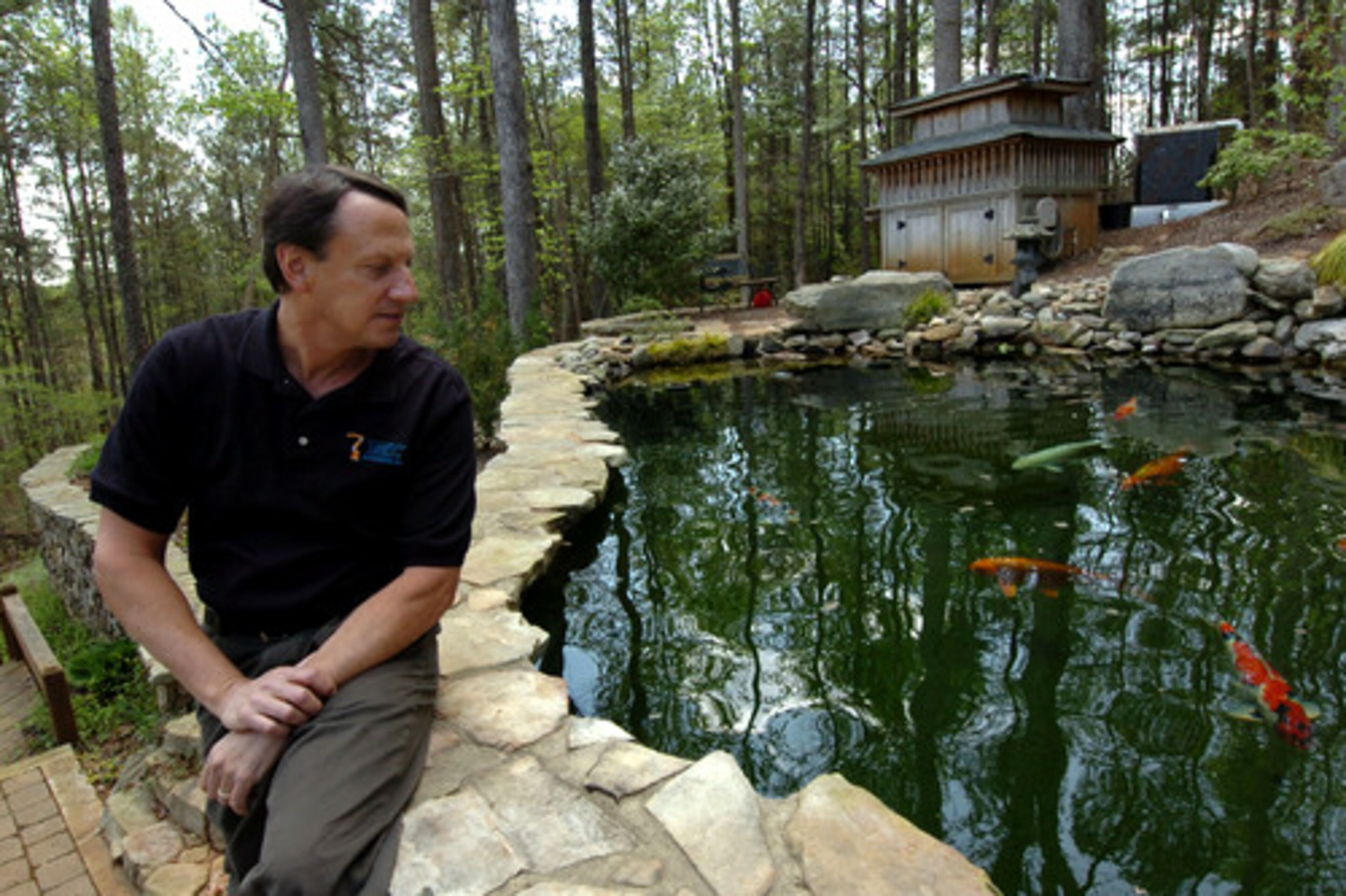 Castel followed in his father's footsteps when he created his koi pond. "I guess the most enjoyment I get is when I can take my young boys out to the pond, let them sit on the pond wall with their feet in the water and watch them giggle and tell me which koi is their favorite and why," he said.