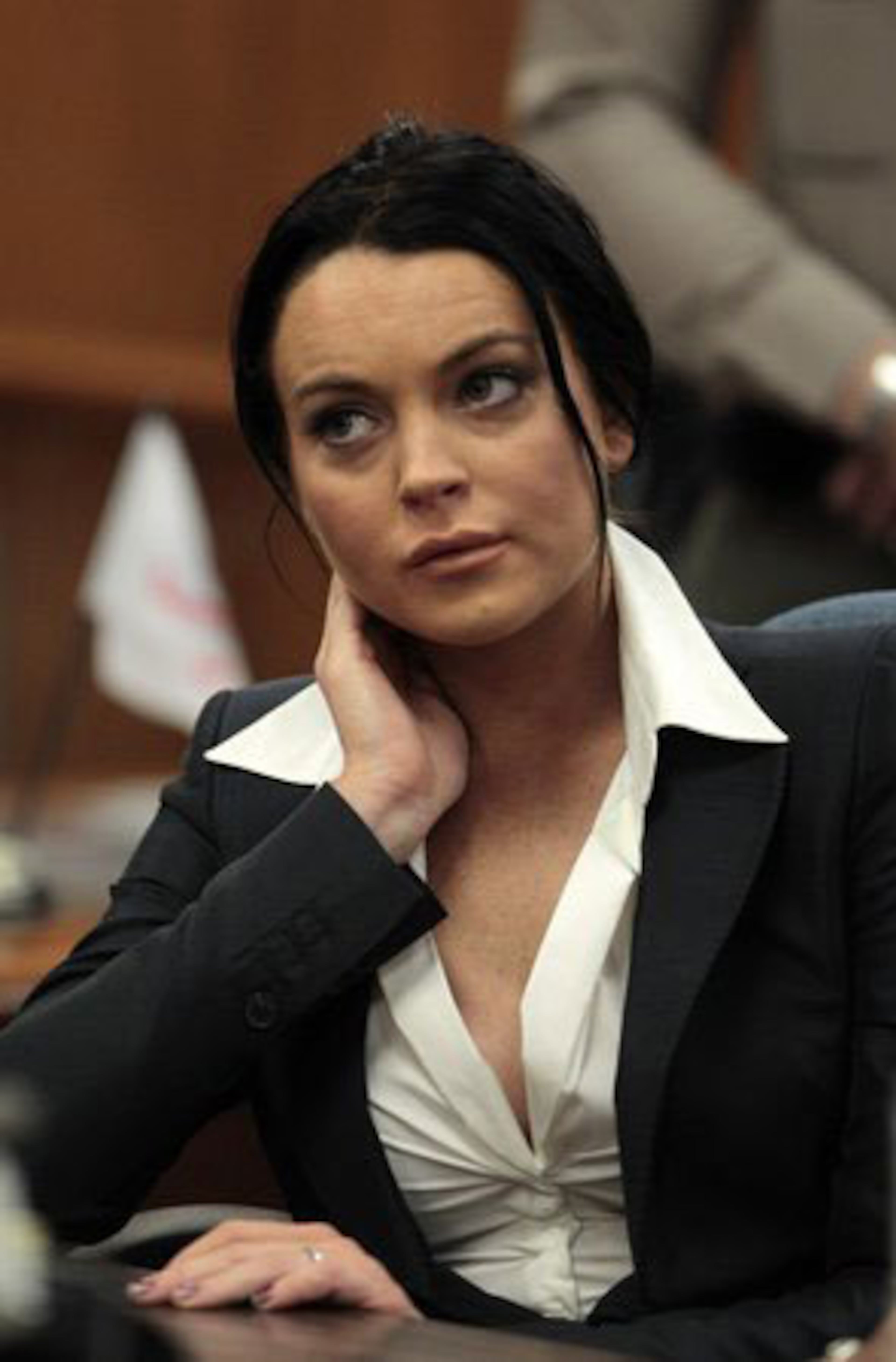 The natural redhead appeared with dark hair for her 2010 court appearance related to a missed probation hearing on drunk driving charges. Just a day later, she had her locks dyed blonde, perhaps to complement the new SCRAM alcohol monitoring bracelet she was ordered to wear.