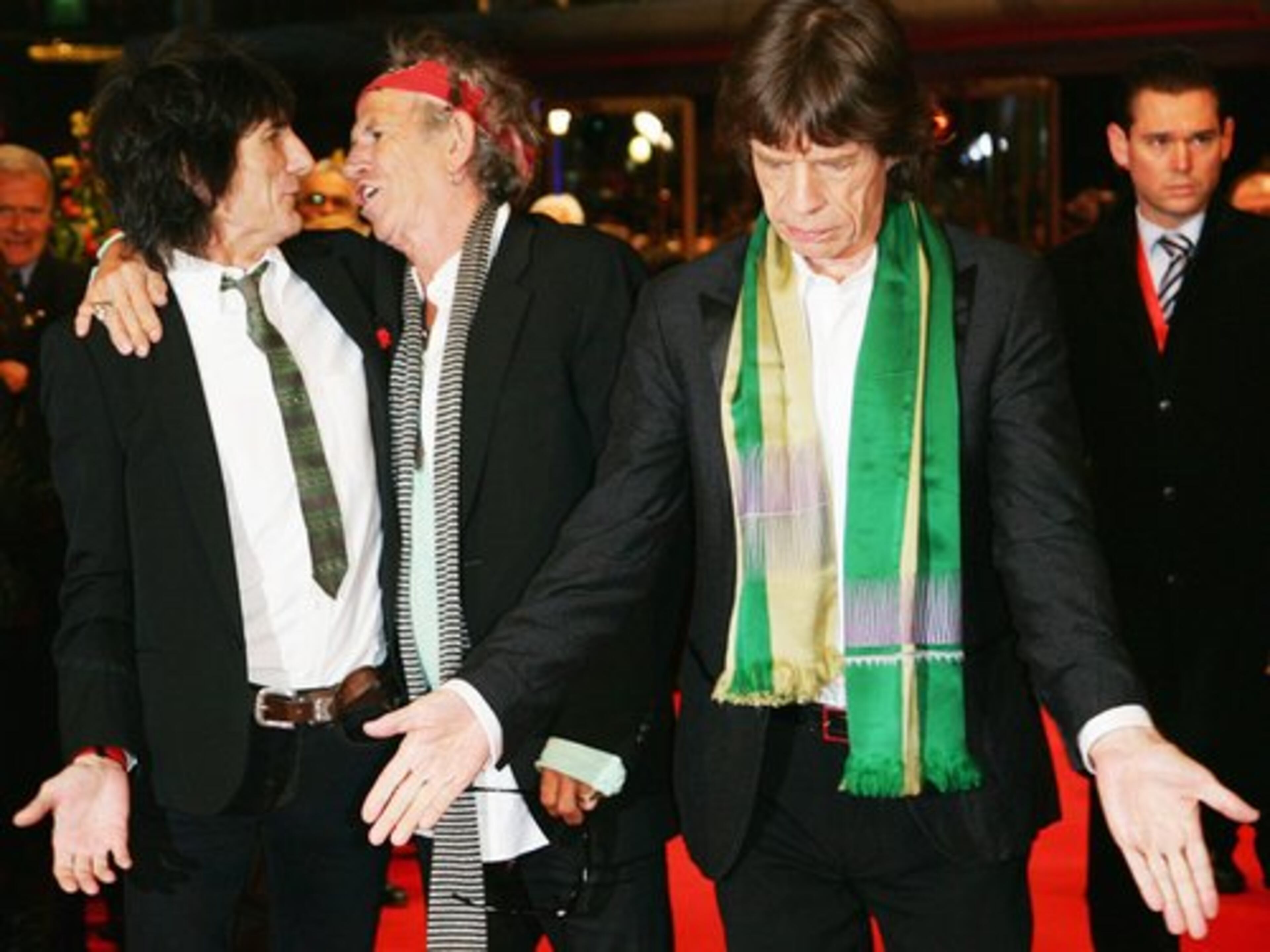 RON WOOD & KEITH RICHARDS: And he's not threatened by other bromancers who might be as close to his guy.