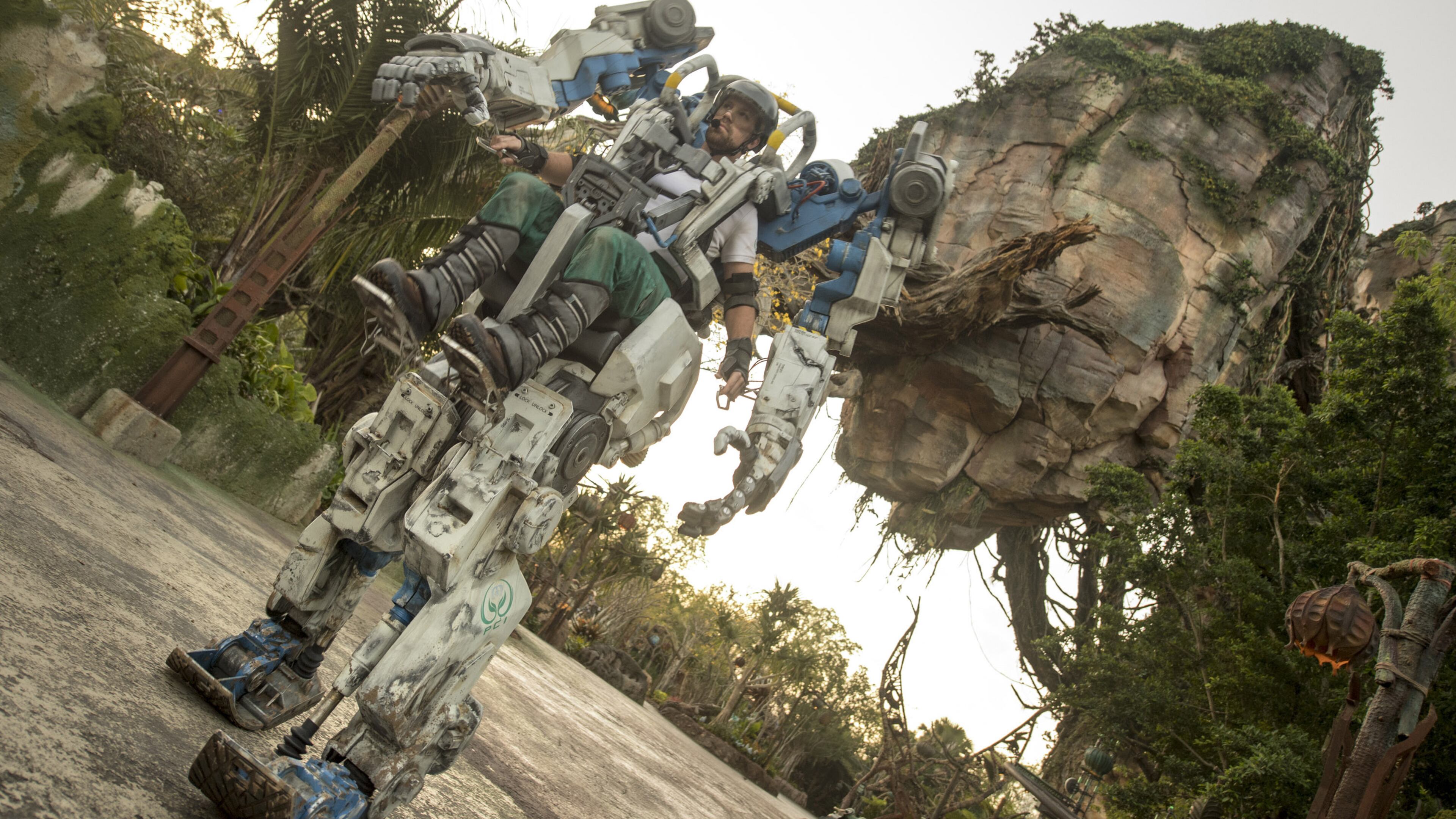 The Pandora Utility Suit -- created by Michael Curry Studios, Lightstorm Entertainment, Walt Disney Imagineering and Disney Parks Live Entertainment -- will debut at Disney's Animal Kingdom theme park on April 22. (Walt Disney Co.)