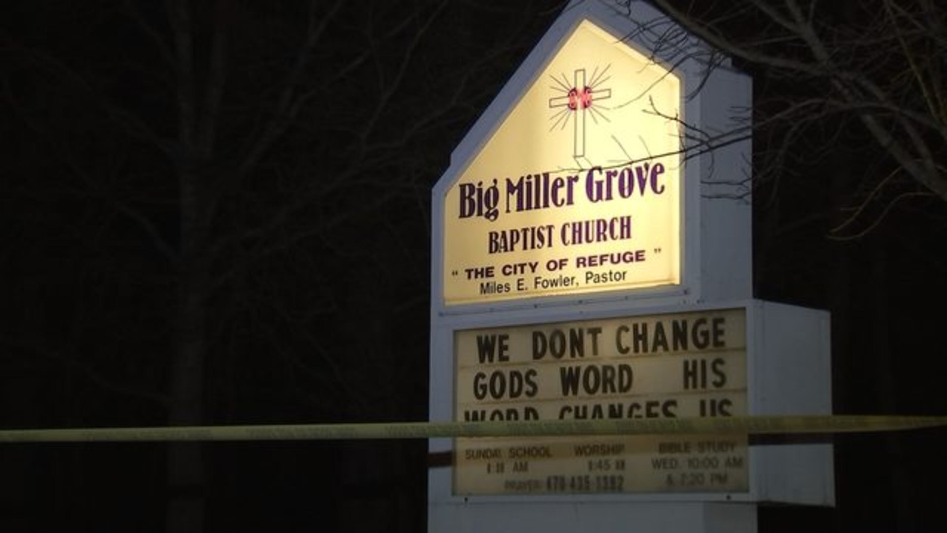 DeKalb County police are investigating after a shooting left a teen dead near Big Miller Grove Missionary Baptist Church. (Credit: Channel 2 Action News)