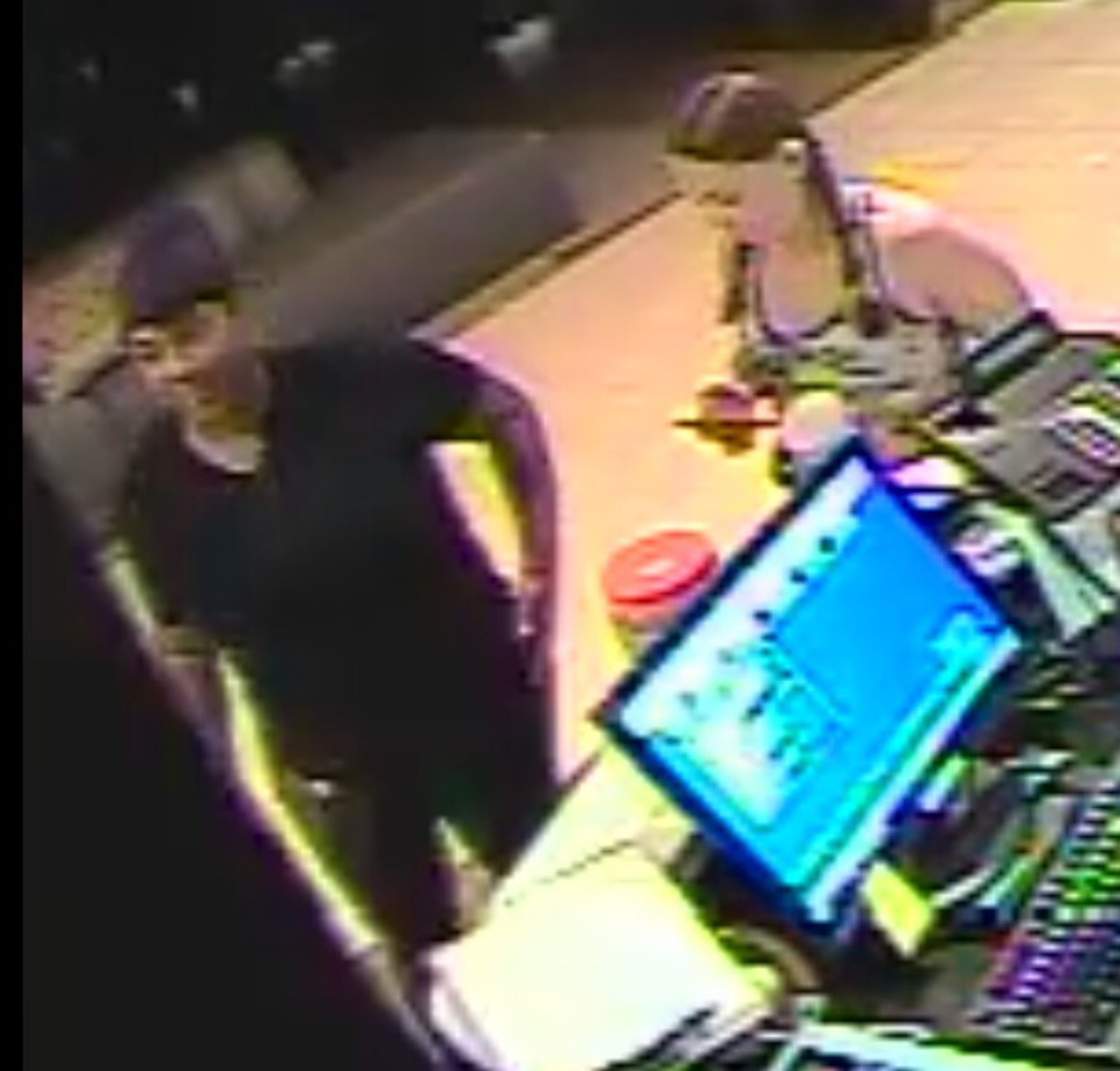 The women were captured on surveillance video entering the hotel.