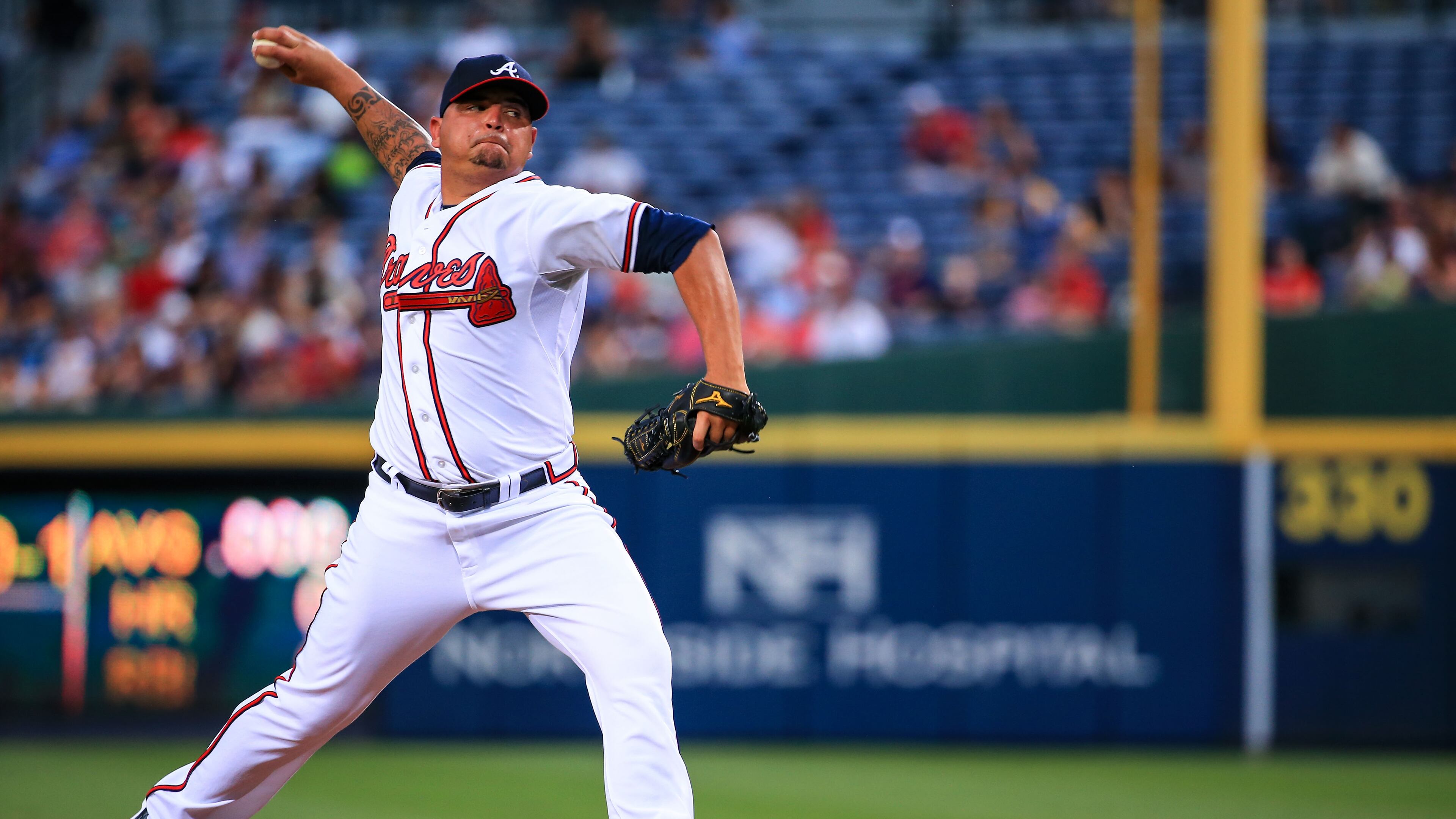 ATLANTA, GA - MAY 20: Williams Perez #61 of the Atlanta Braves pitches during the fifth inning against the Tampa Bay Rays at Turner Field on May 20, 2015 in Atlanta, Georgia. (Photo by Daniel Shirey/Getty Images)