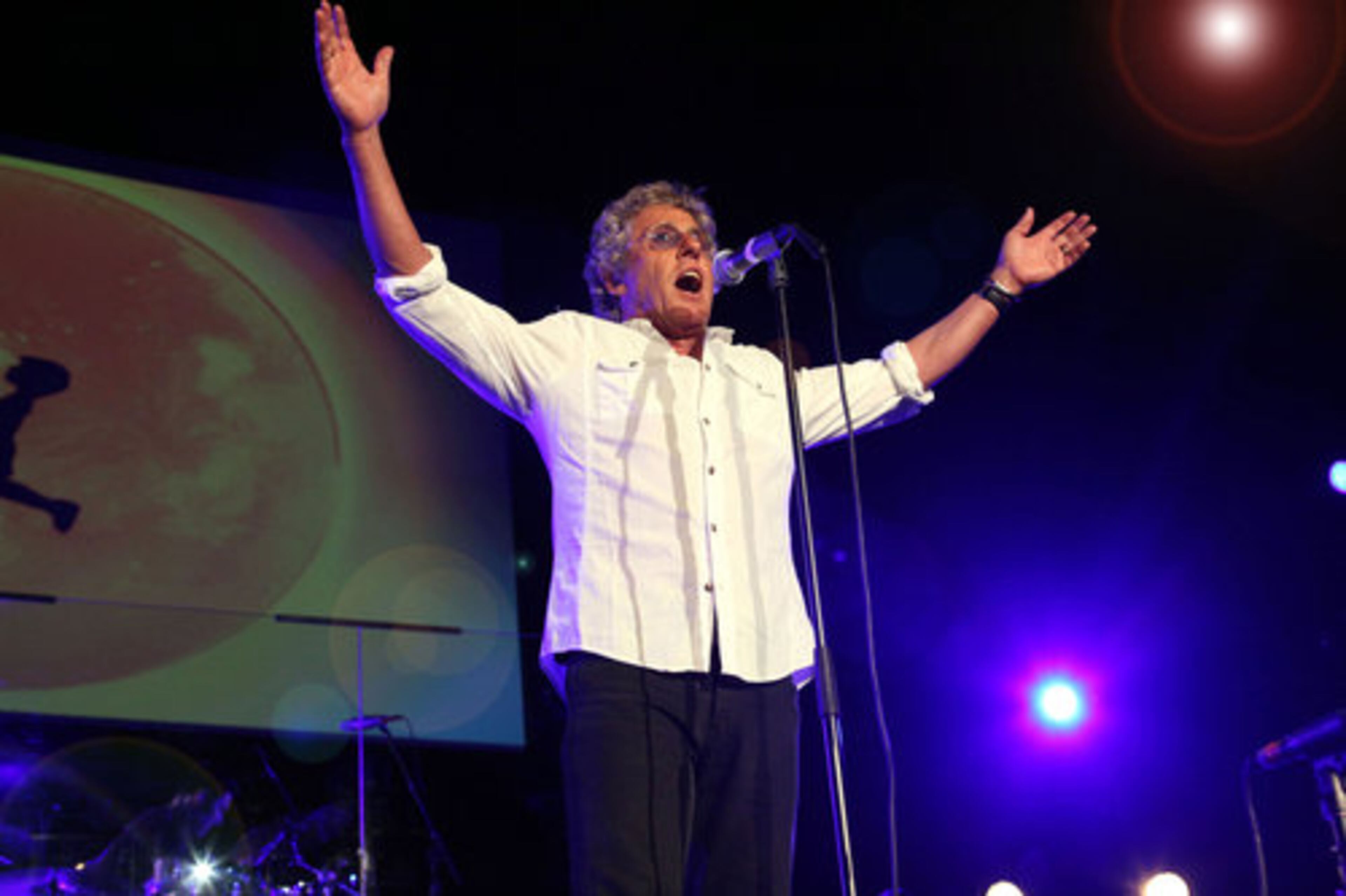 Daltrey belts out a note as he performs The Who's "Tommy" in its entirety.