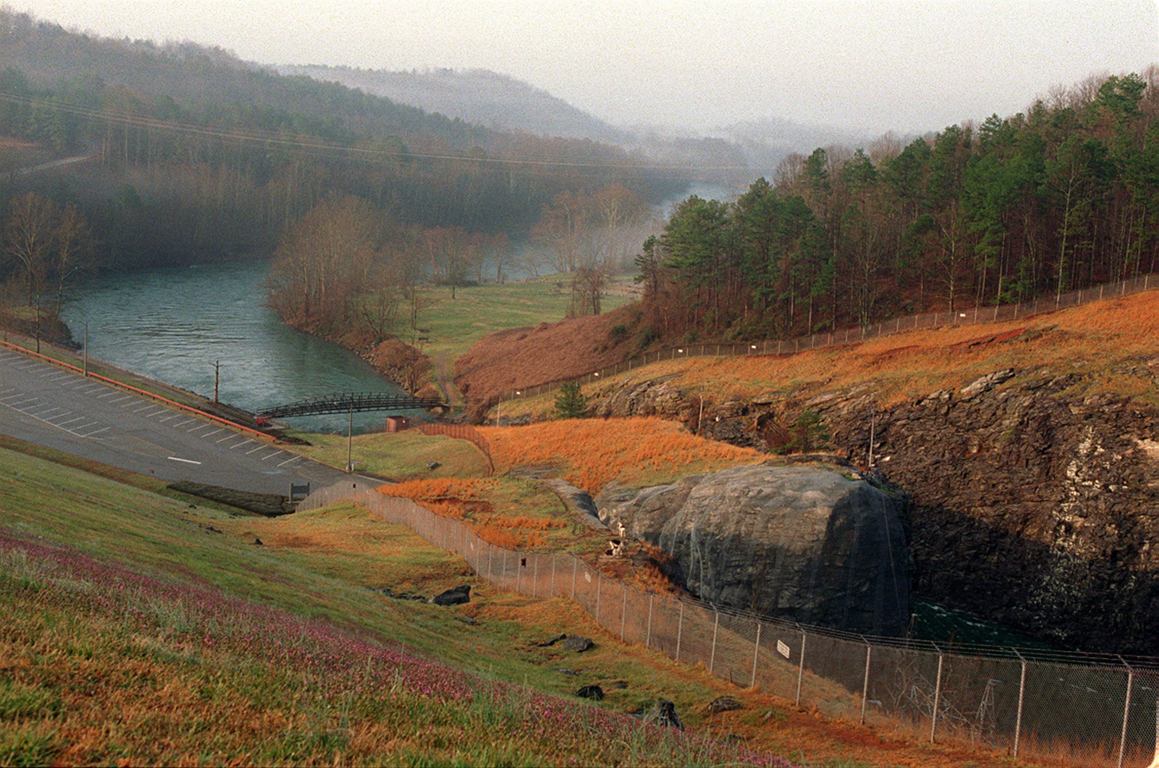 A view of the Chattahoochee River as it becomes a river once again after flowing out of Buford Dam. (Special to the AJC/Ben Baxter) Photo from 1996.