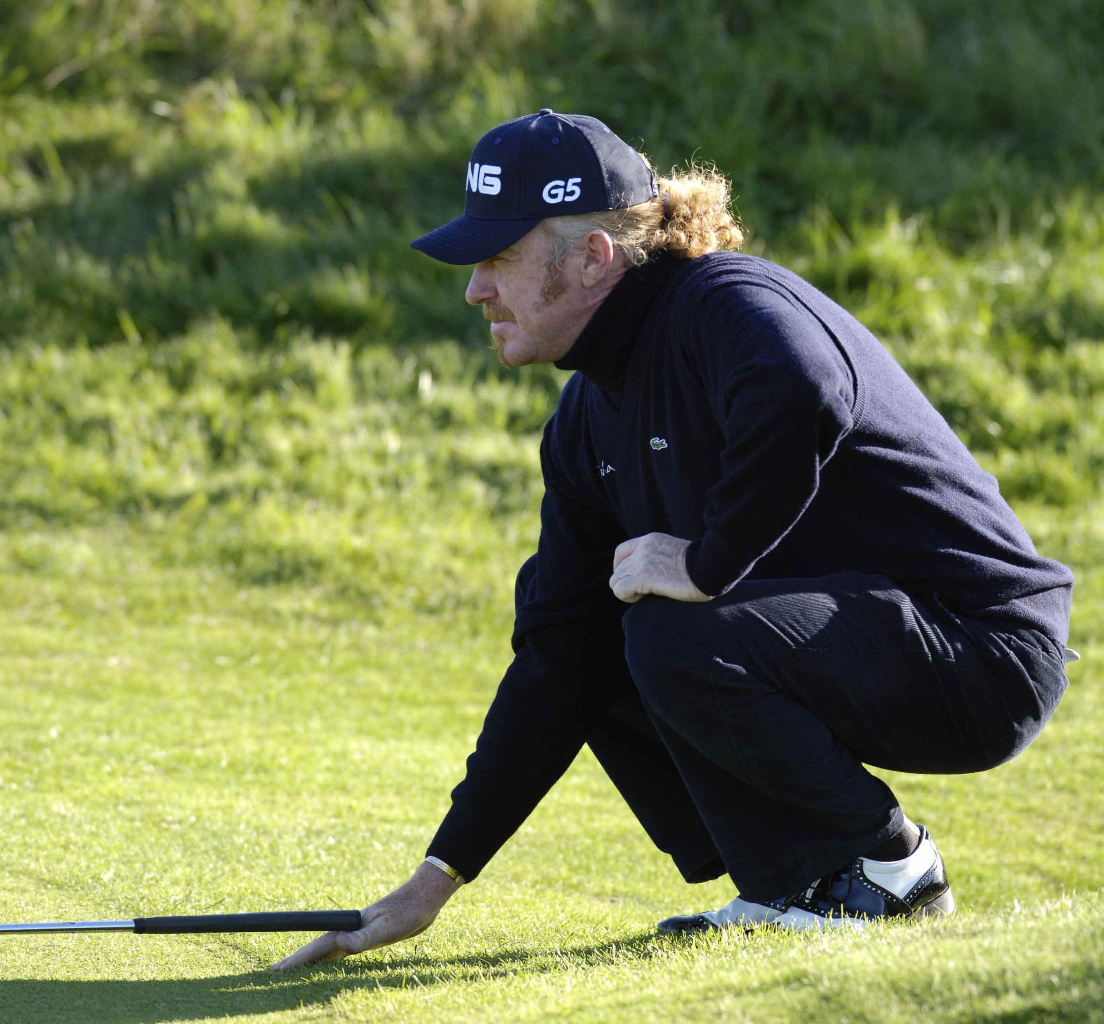 Miguel Angel Jimenez during the third round of the 2006 Alfred Dunhill Links Championship held on the Kingsbarns Golf Links in Kingsbarns, Scotland on October 7, 2006.
