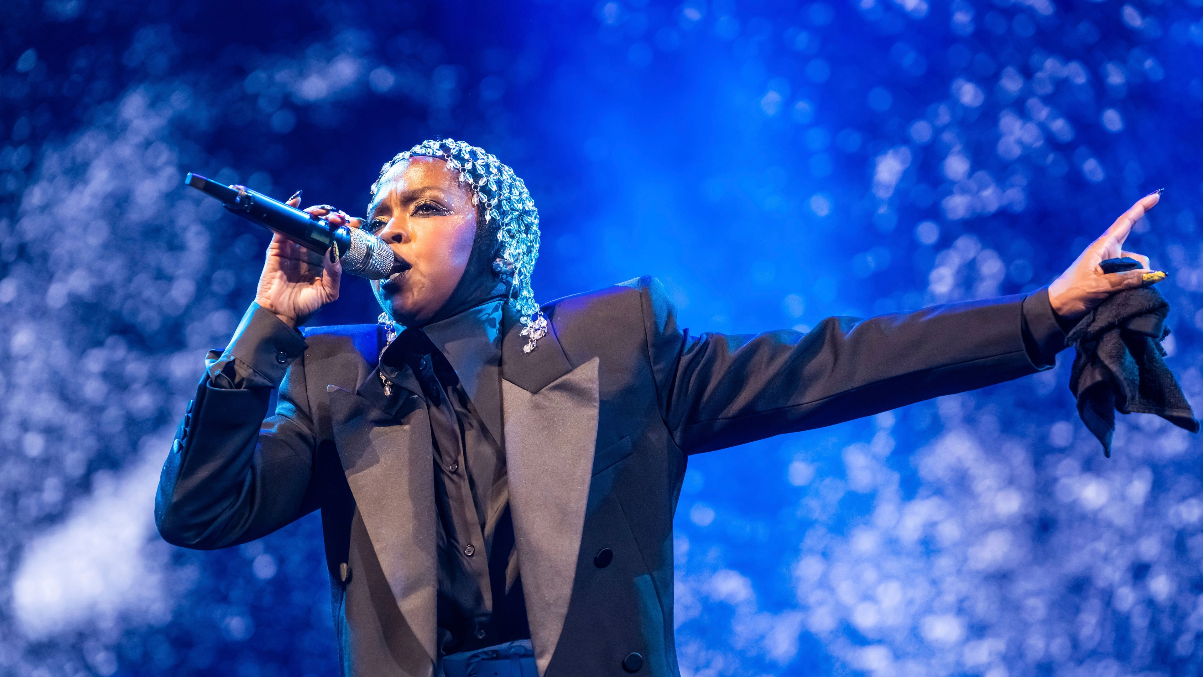FILE - Lauryn Hill performs during "The Miseducation of Lauryn Hill" 25th anniversary tour on Oct. 19, 2023, in New York. (Photo by Charles Sykes/Invision/AP, File)