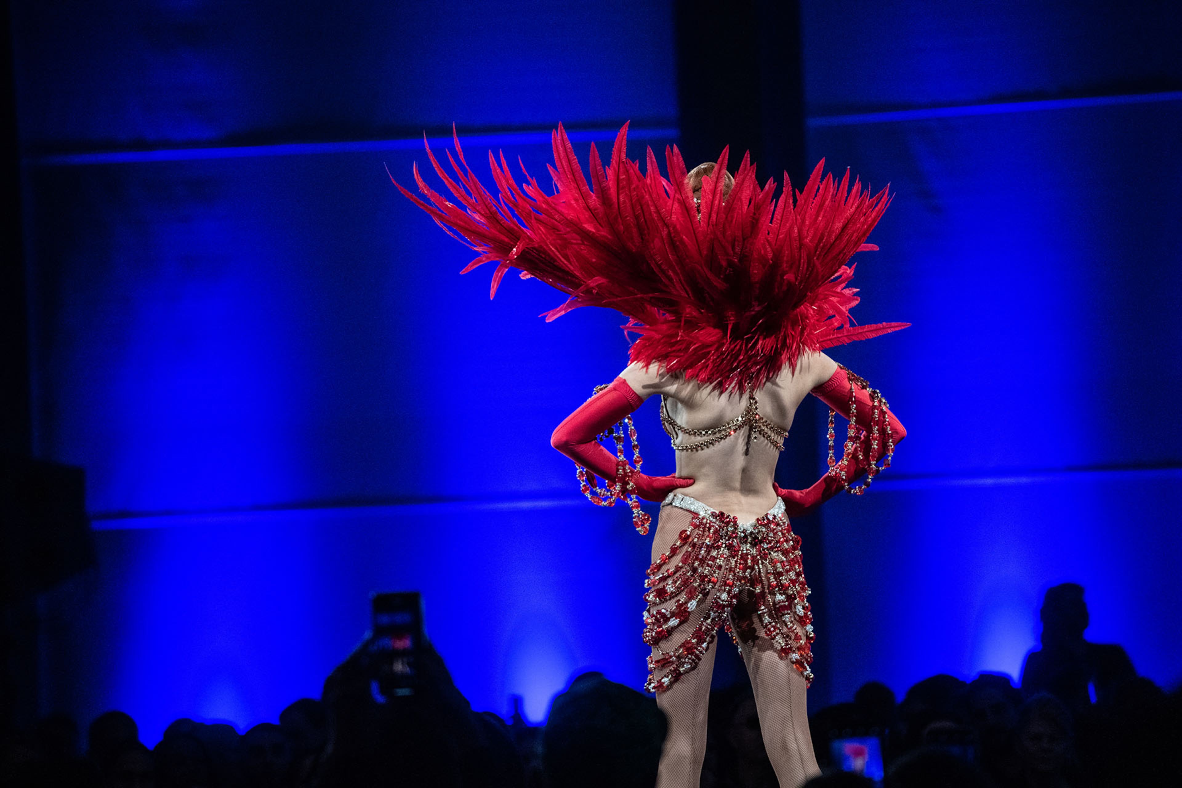 120619 ATLANTAâ Miss France Maeva Coucke showcases her costume that represents her country at the Miss Universe Pageant National Costume Show in Atlanta, Ga Friday, Dec. 6, 2019.
PHOTO BY ELISSA BENZIE
