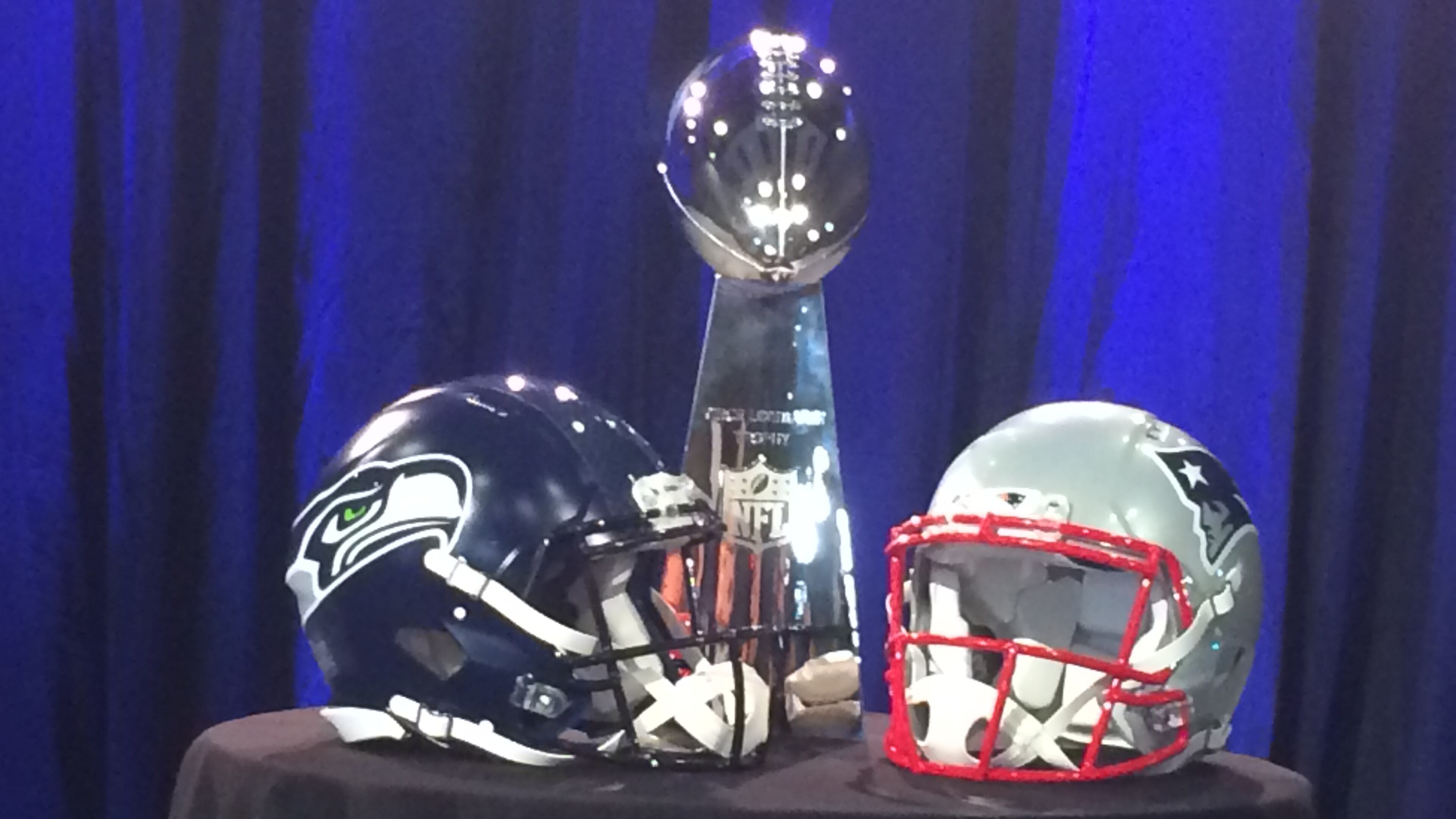 The Vince Lombardi Trophy. (By D. Orlando Ledbetter/DLedbetter@ajc.com)