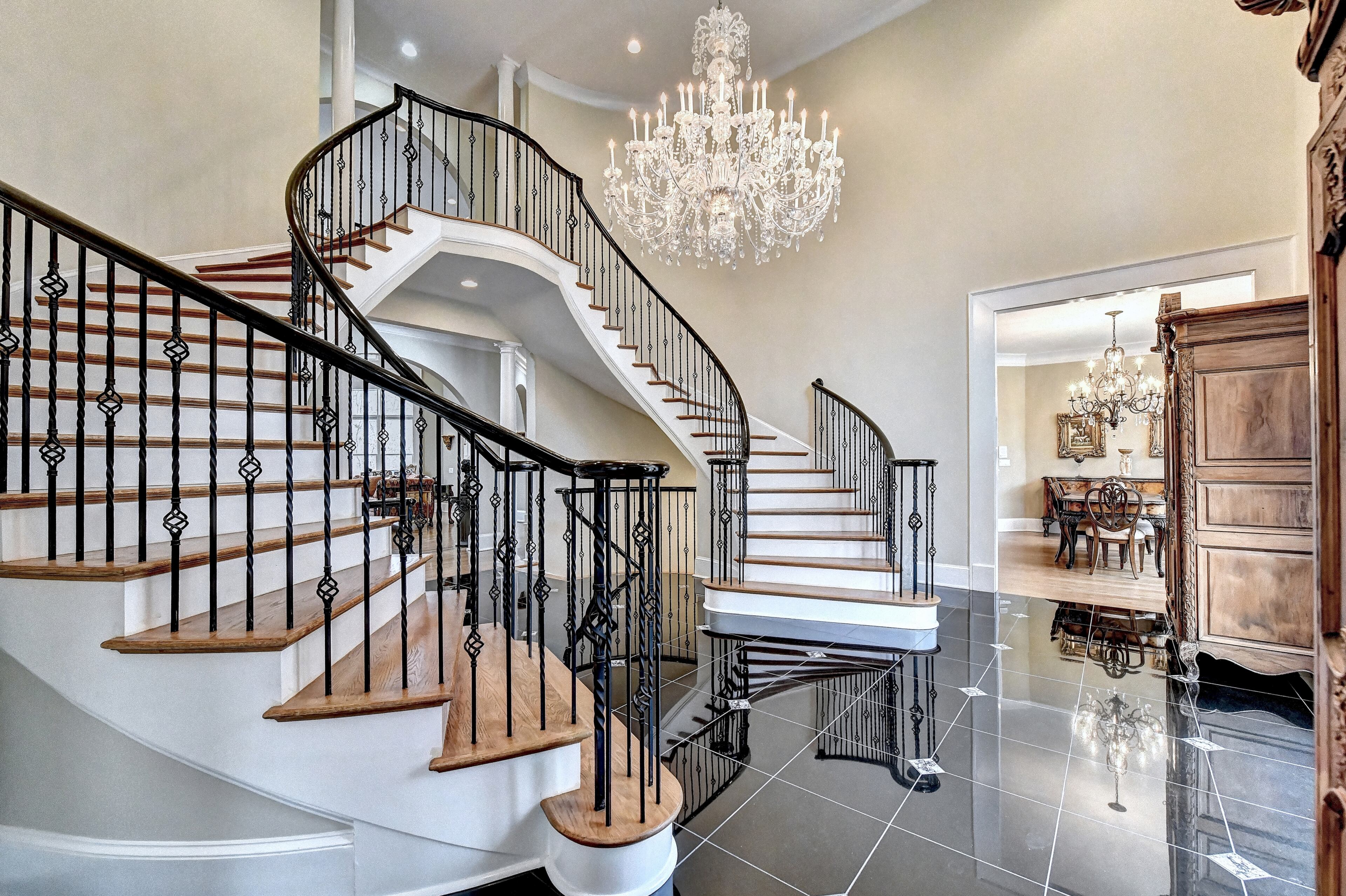 Priced at $1,850,000, this five bedroom and eight bathroom home is a whopping 10,015-square-feet of absolute luxury.