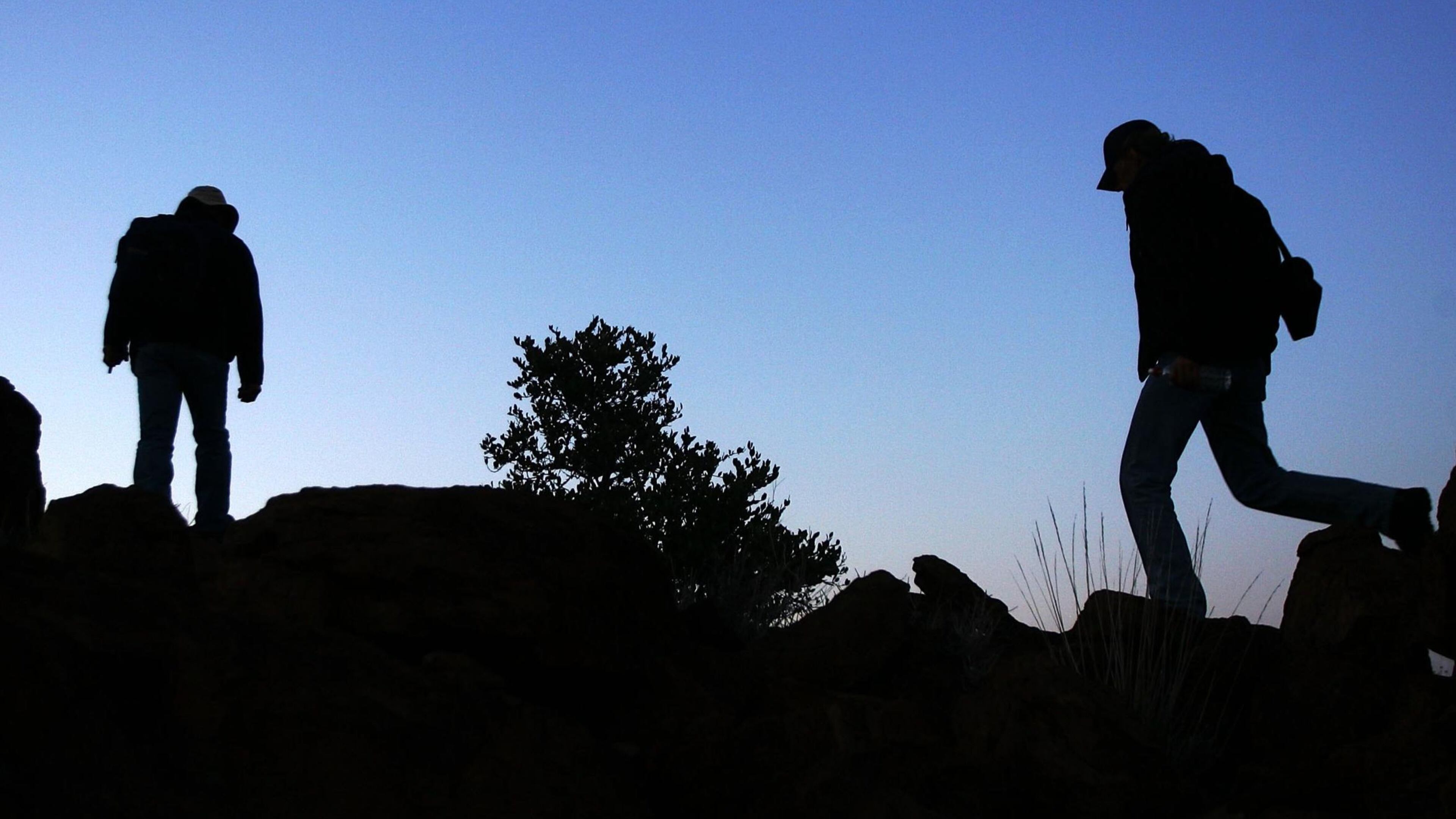Hikers on the trail.