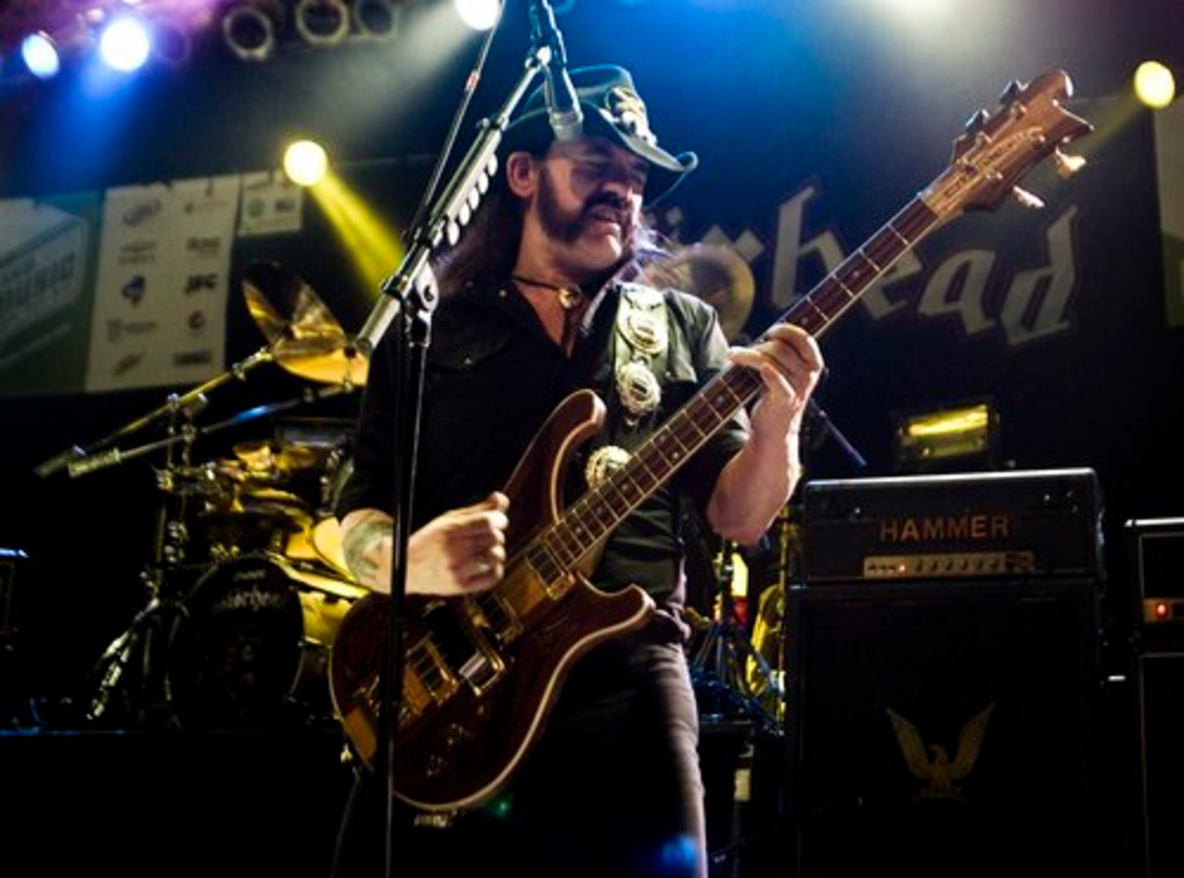 Lemmy Kilmister of Motorhead performs at the Austin Music Hall during SXSW in Austin, Texas.