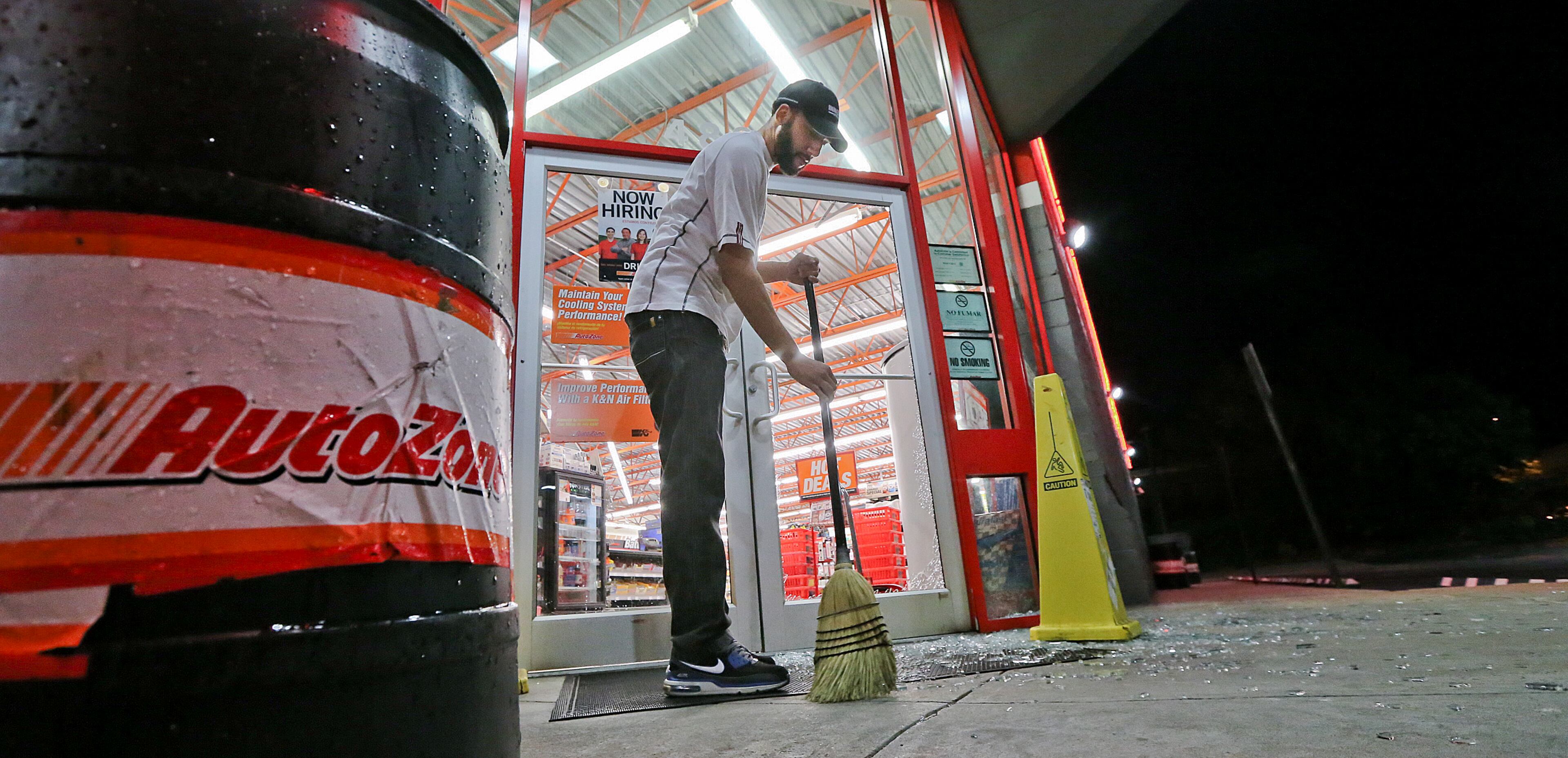 A robbery suspect who police say tied up employees of a Chamblee auto parts store was shot and killed by police Monday night after he allegedly pulled a gun on officers. The shooting happened in the parking lot of an AutoZone store on Buford Highway, according to Channel 2 Action News. JOHN SPINK/JSPINK@AJC.COM