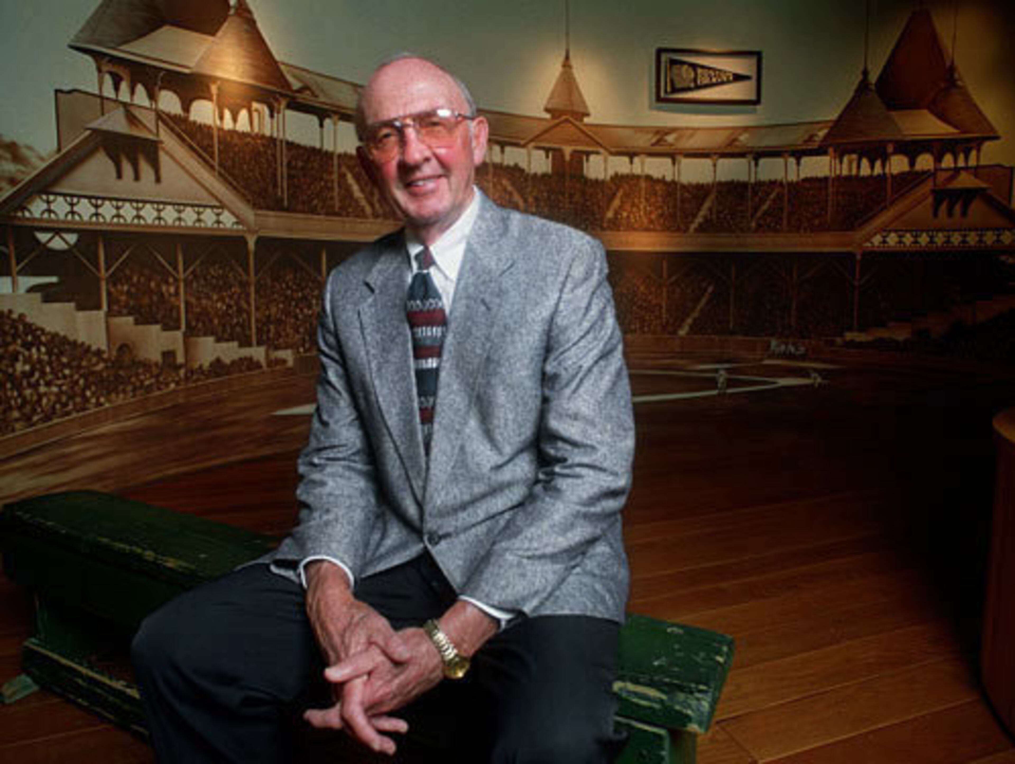 ERNIE JOHNSON SR. (June 16, 1924 - August 12, 2011) went 40-23 as a major league pitcher before taking the microphone as a radio and TV broadcaster from 1962-99, most notably as the legendary voice of the Atlanta Braves. Johnson died at age 87 after a long illness.
