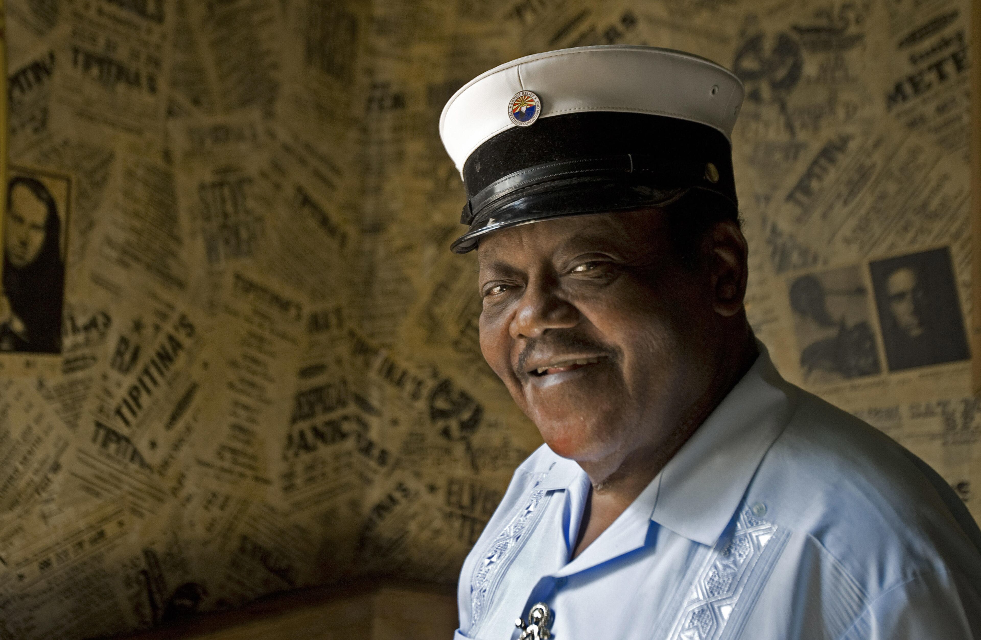 ...New Orleans pianoman Fats Domino (PAUL J. RICHARDS/AFP/Getty Images)