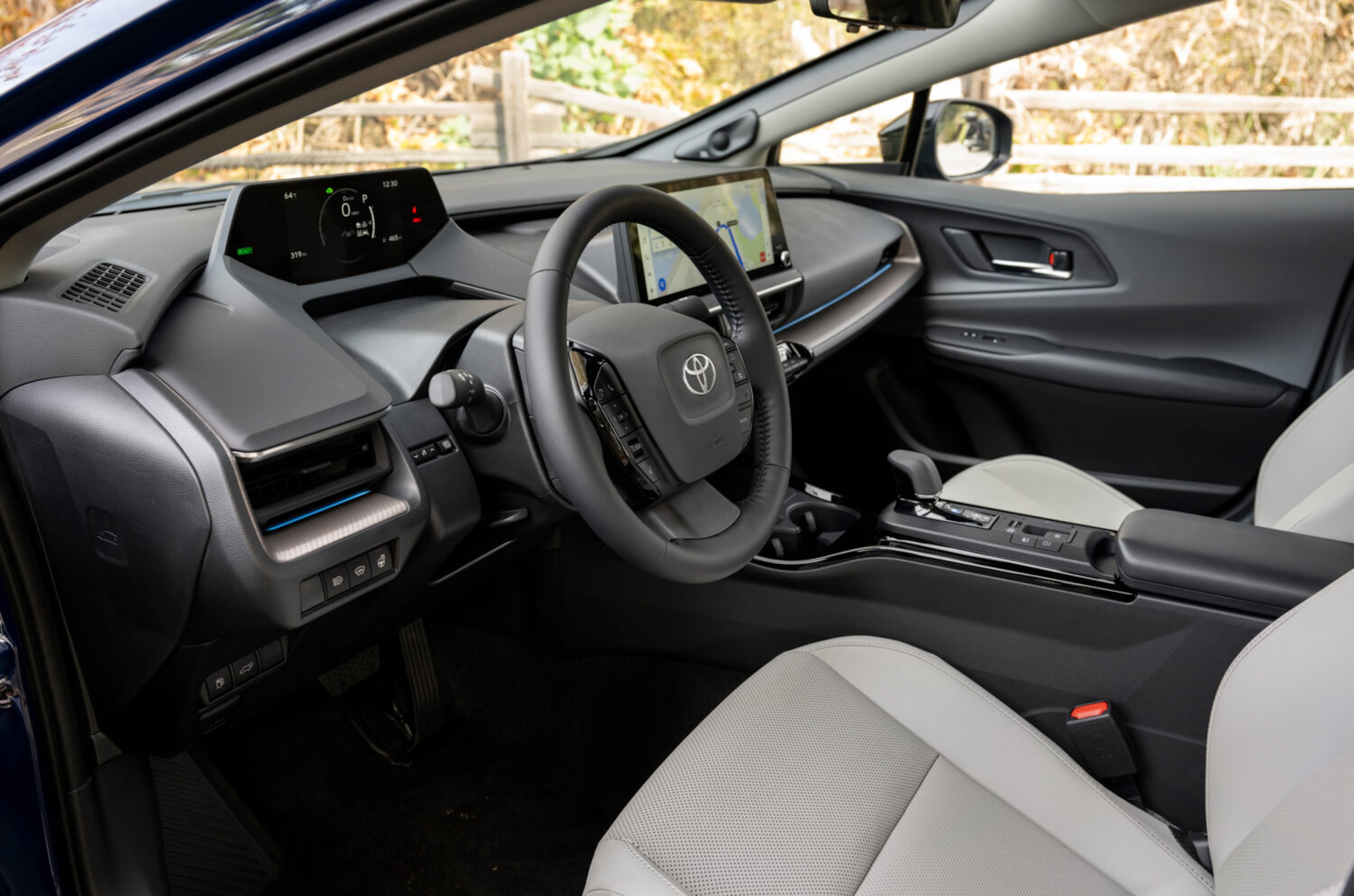 The 2026 Toyota Prius comes with many luxurious features. Depending on trim and packages, you can get blind-spot monitoring, a glass roof, a JBL audio system, wireless phone charging, a 12.3-inch touchscreen and a 360-degree parking camera. (Courtesy of Toyota)