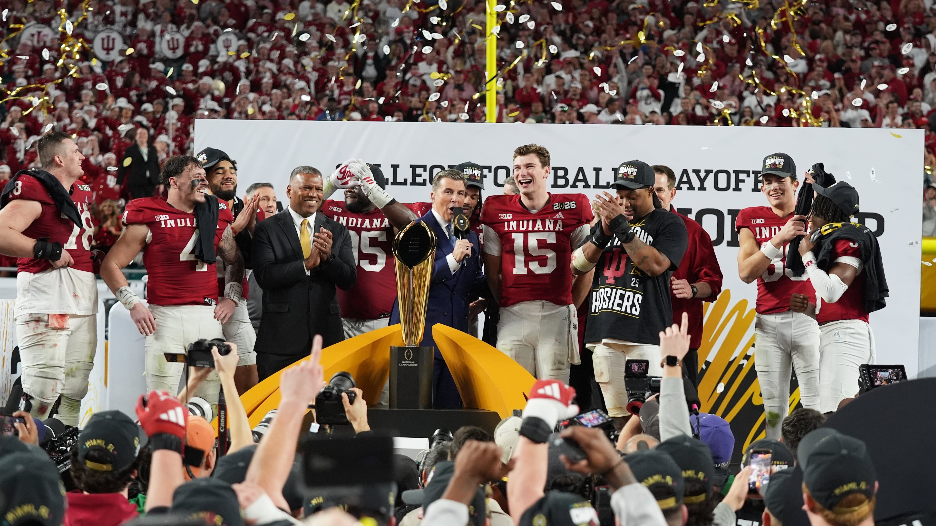 Indiana made a run to the national championship. The NCAA could be expanding the field in the College Football Playoffs. (Lynne Sladky/AP)