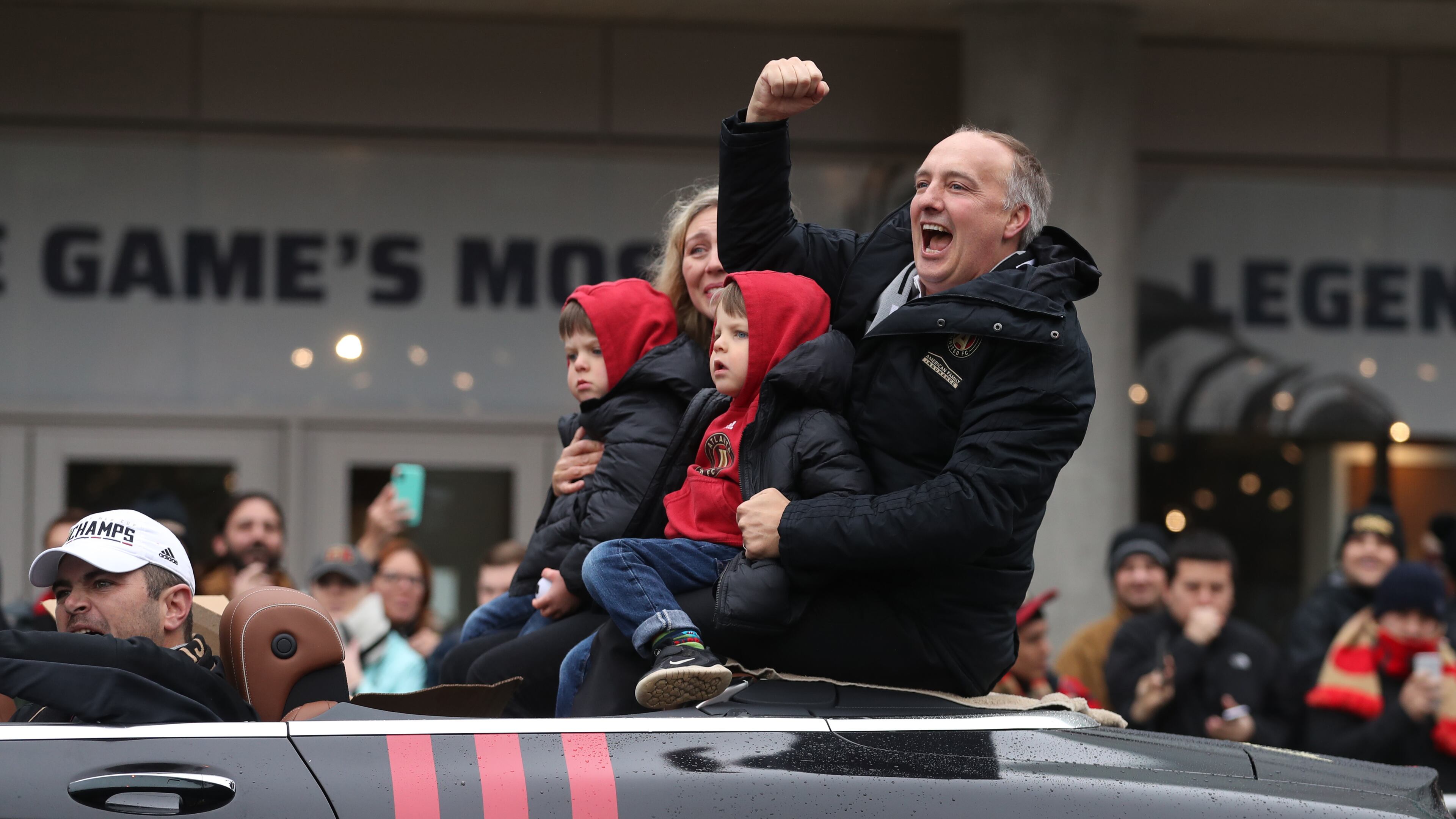 Atlanta United President Darren Eales has been to one big downtown victory parade - in December 2018. He'd like more. (JASON GETZ/SPECIAL TO THE AJC)
