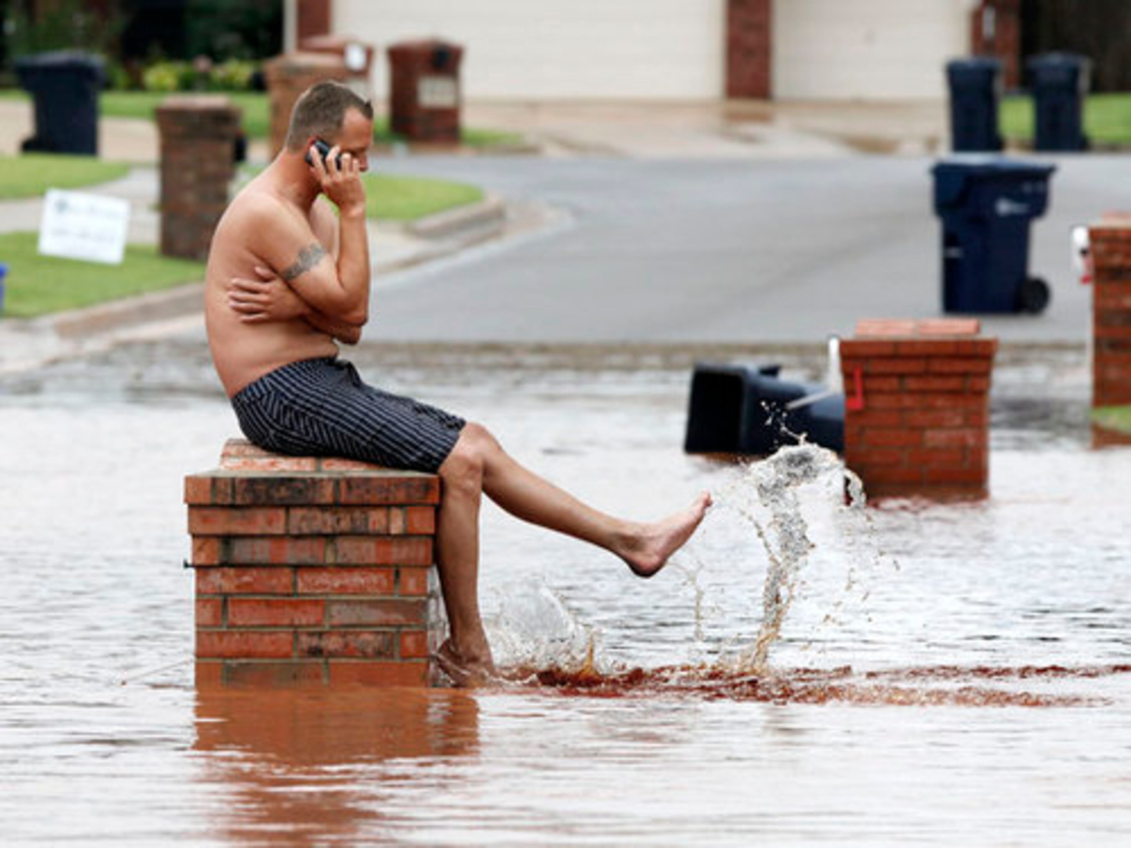 June 14, Oklahoma City - Fire officials in Oklahoma City and the nearby suburb of Edmond launched more than 60 swift-water rescues after thunderstorms dumped as much as 10 inches of rain in some areas in a matter of hours, killing at least one.