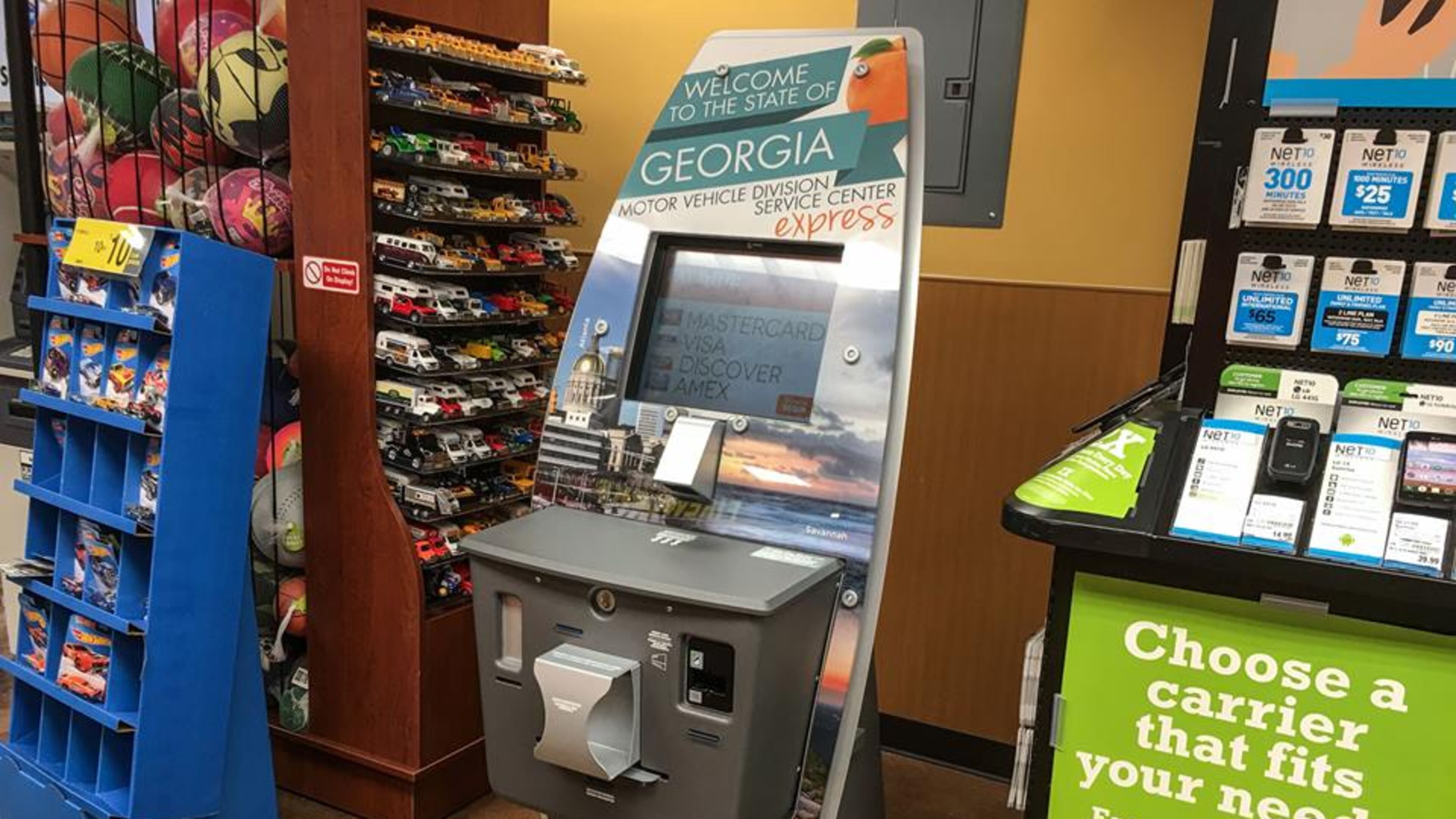 A third self-service kiosk has opened in Cobb County for renewal of vehicle registrations. Courtesy of State of Georgia