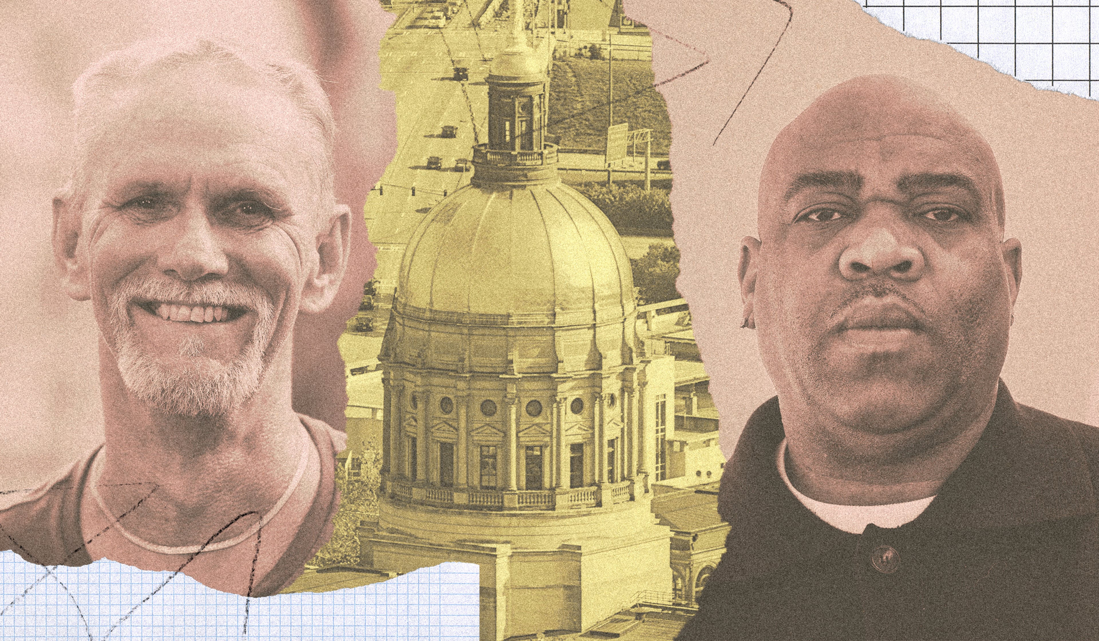 (Photo Illustration: Chris Skinner for the AJC; Source: Mike Stewart/AP, Tyson Horne/AJC)