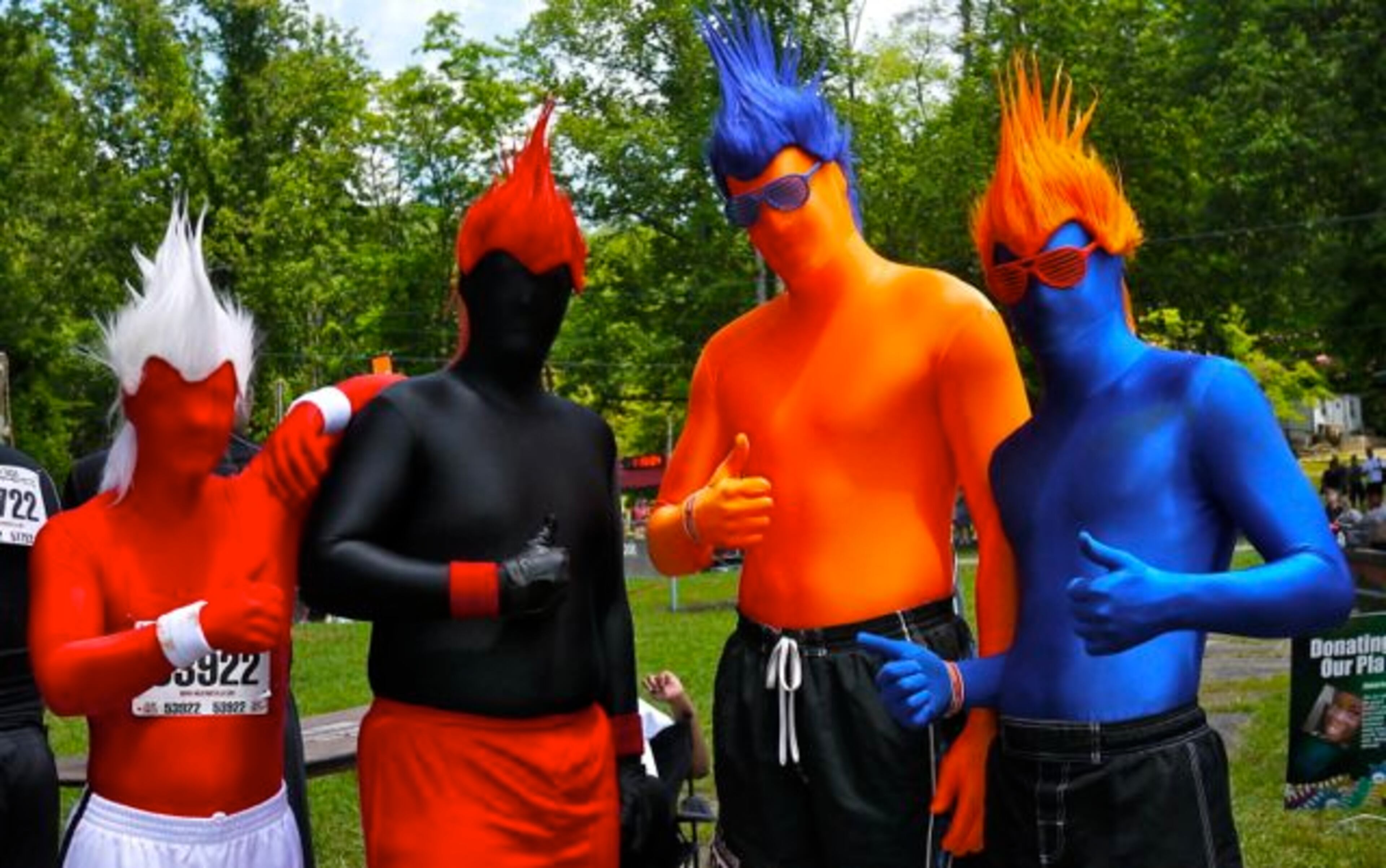 They came in costume...