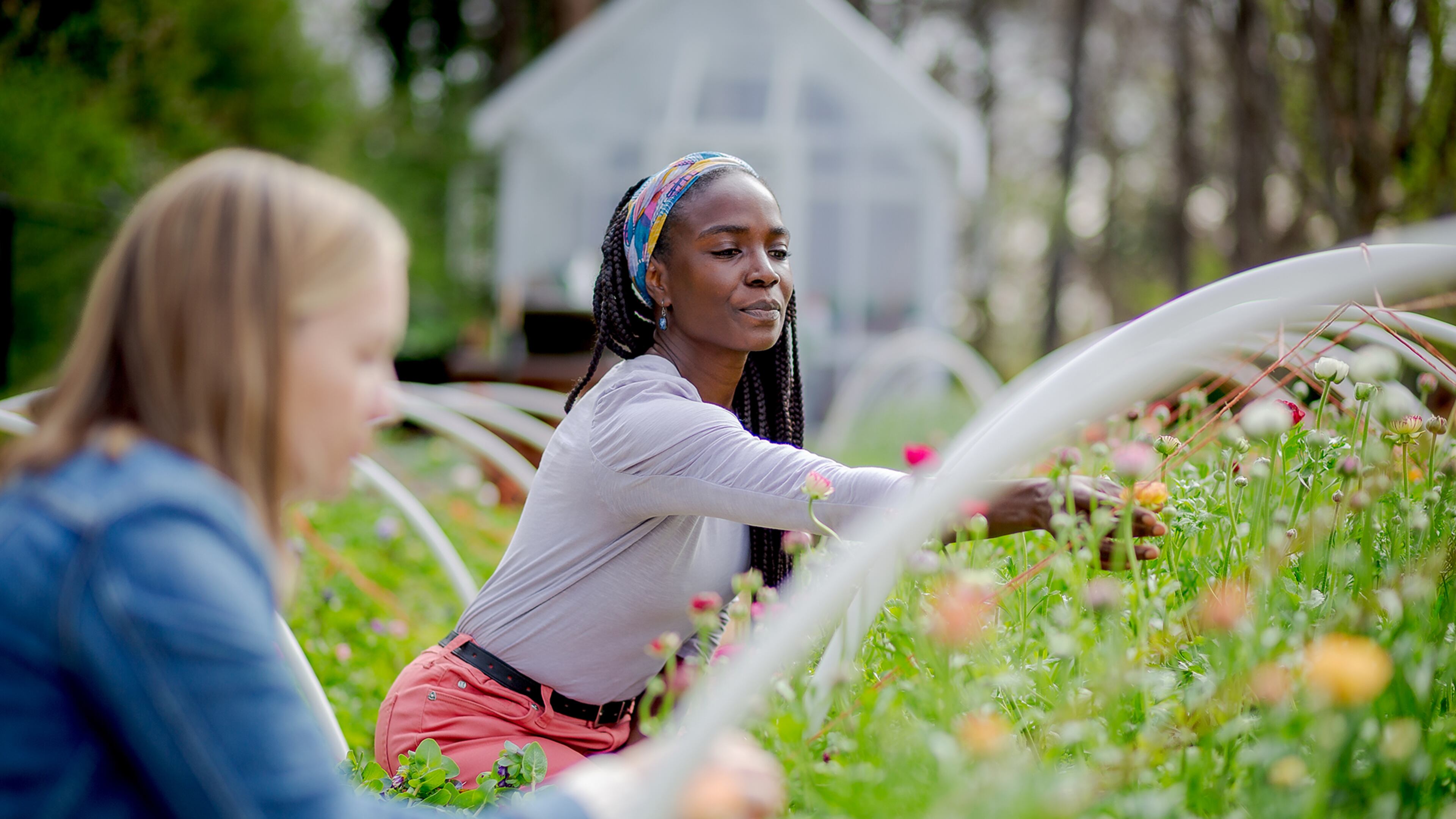 In the TV show "Homegrown," Atlanta farmer Jamila Norman of Patchwork Farms helps families transform their home gardens and farms into more useful, productive spaces.
(Courtesy of Magnolia Network)