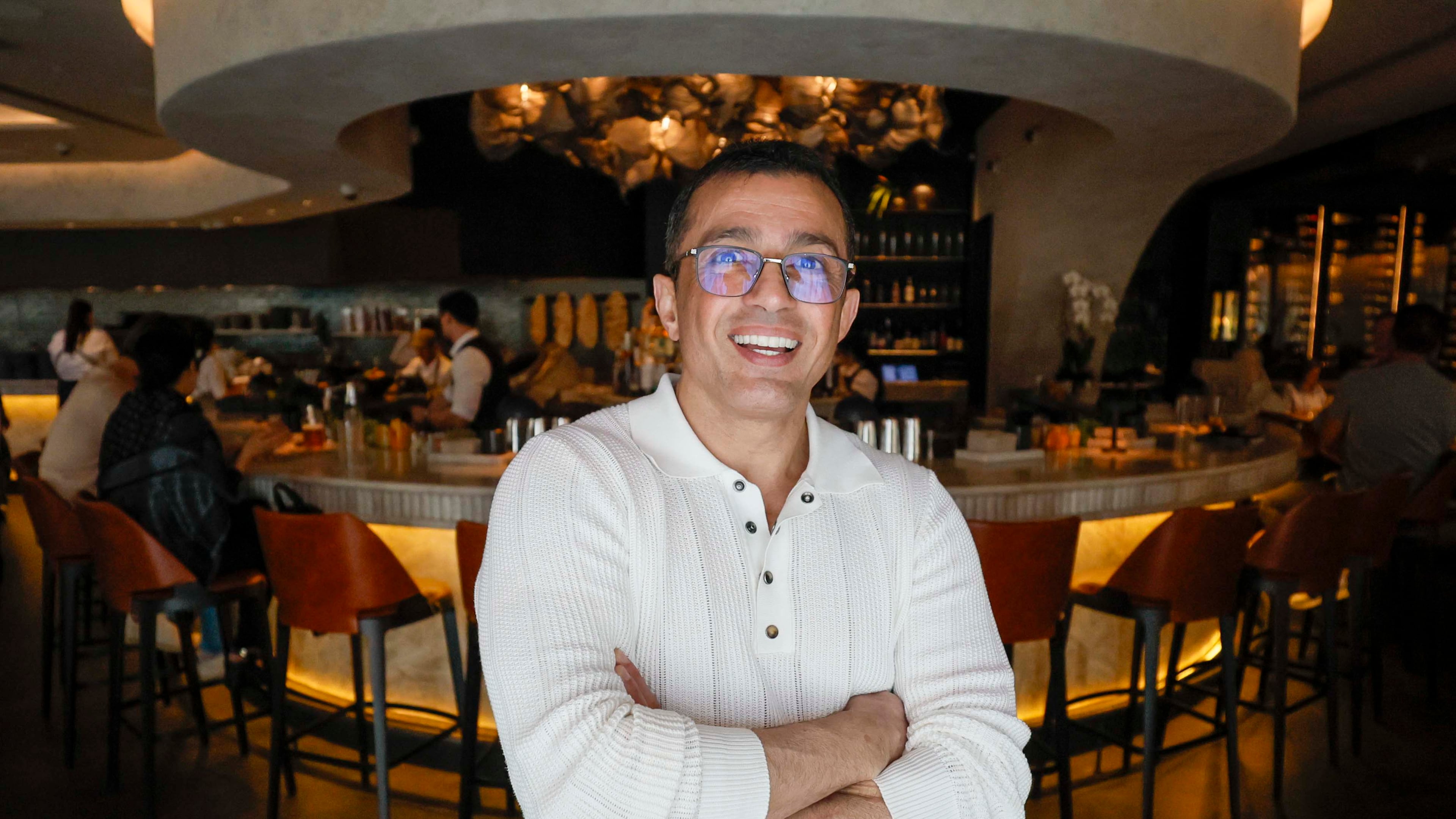 Chef Ali Mesghali poses for a photograph at Rumi’s Kitchen in Sandy Springs, reflecting on Nowruz (Persian New Year) as the war in Iran continues, on Sunday, March 22, 2026. (Miguel Martinez/AJC)