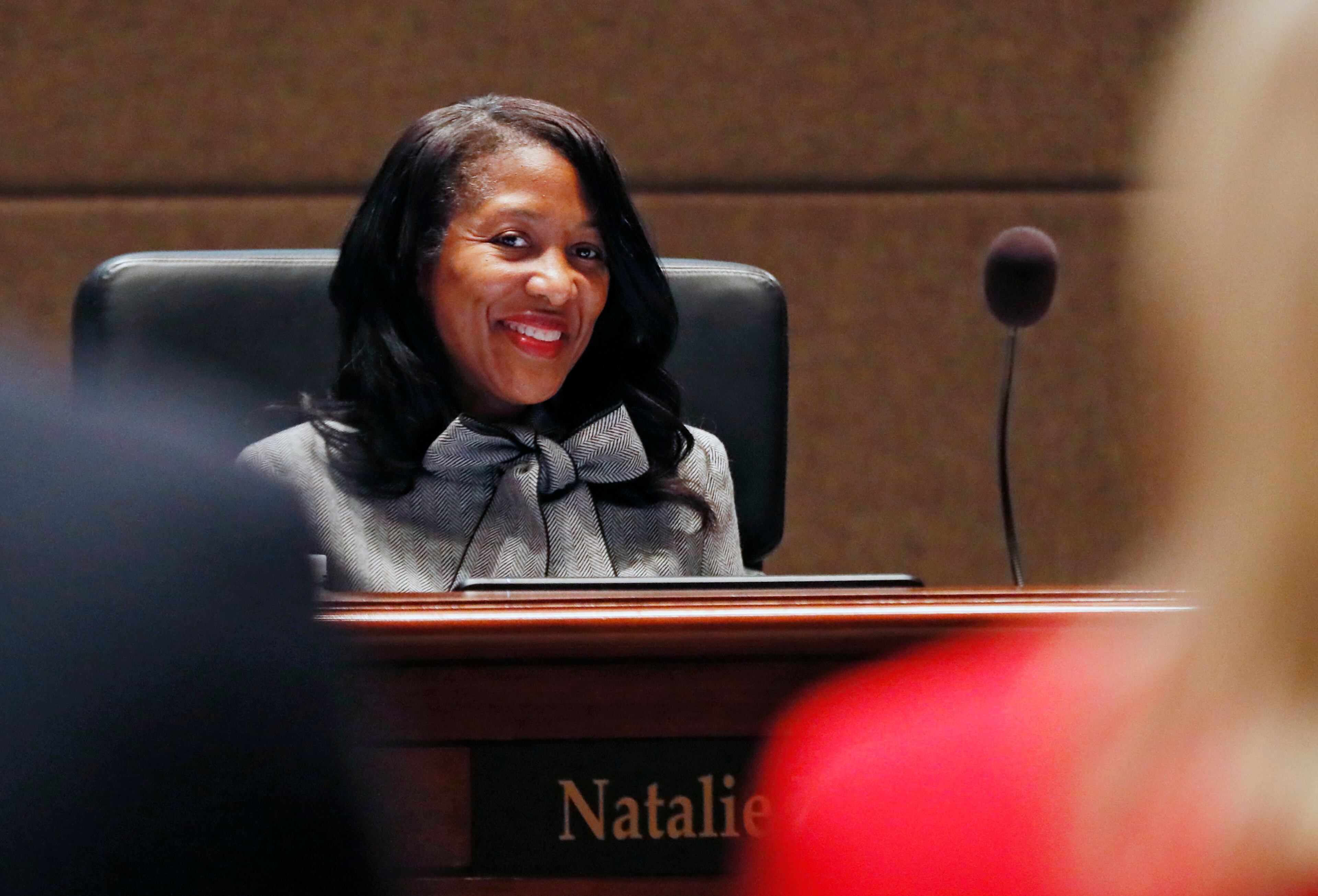 Fulton County Commissioner Natalie Hall proposed an increase to the county’s travel budget. BOB ANDRES /BANDRES@AJC.COM AJC FILE PHOTO