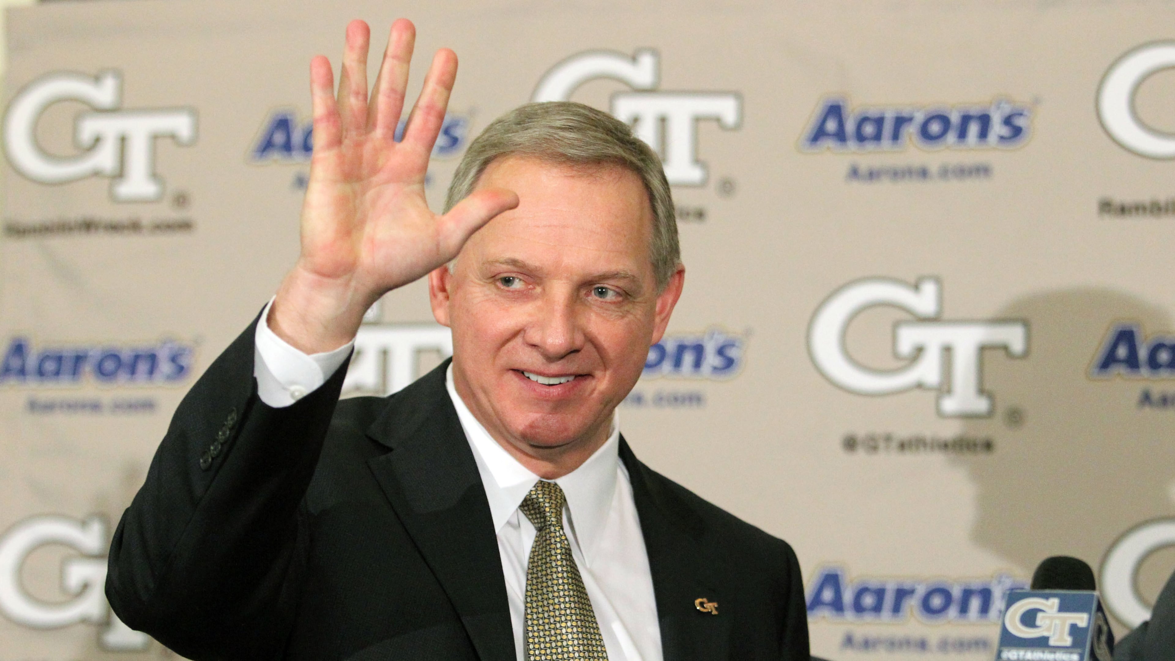 Mike Bobinski was introduced as Georgia Tech athletic director in January of 2013 but he only stayed three years. (Jason Getz, AJC)